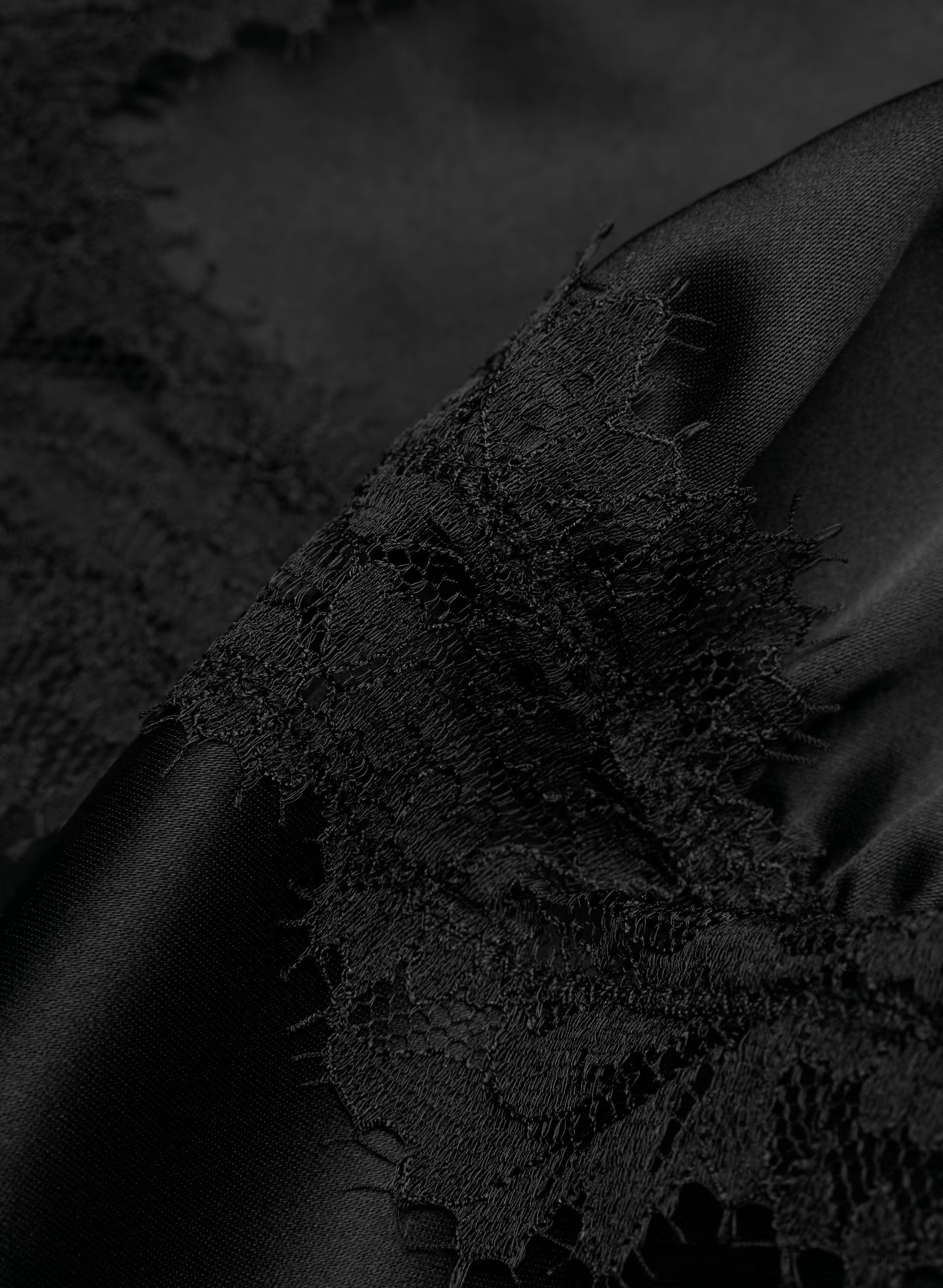 Foxtrot Satin Camisole - BLACK/BLACK