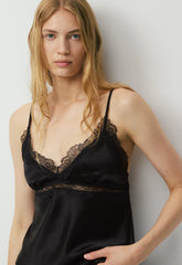 Foxtrot Satin Camisole - BLACK/BLACK
