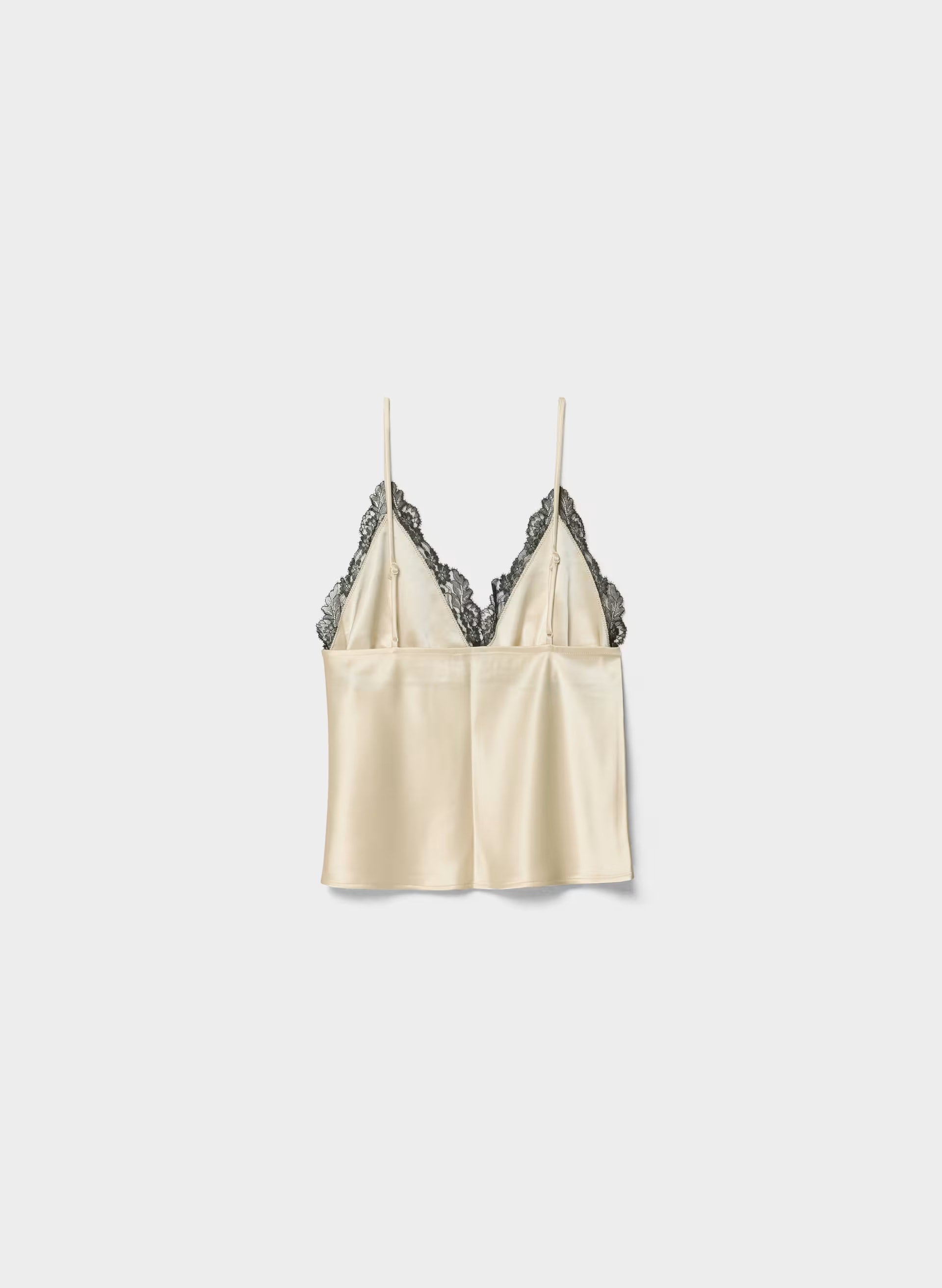 Foxtrot Satin Camisole - SEASIDE CRM /BLACK