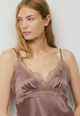 Foxtrot Satin Camisole - DSTY MAUVE/DST MAUVE