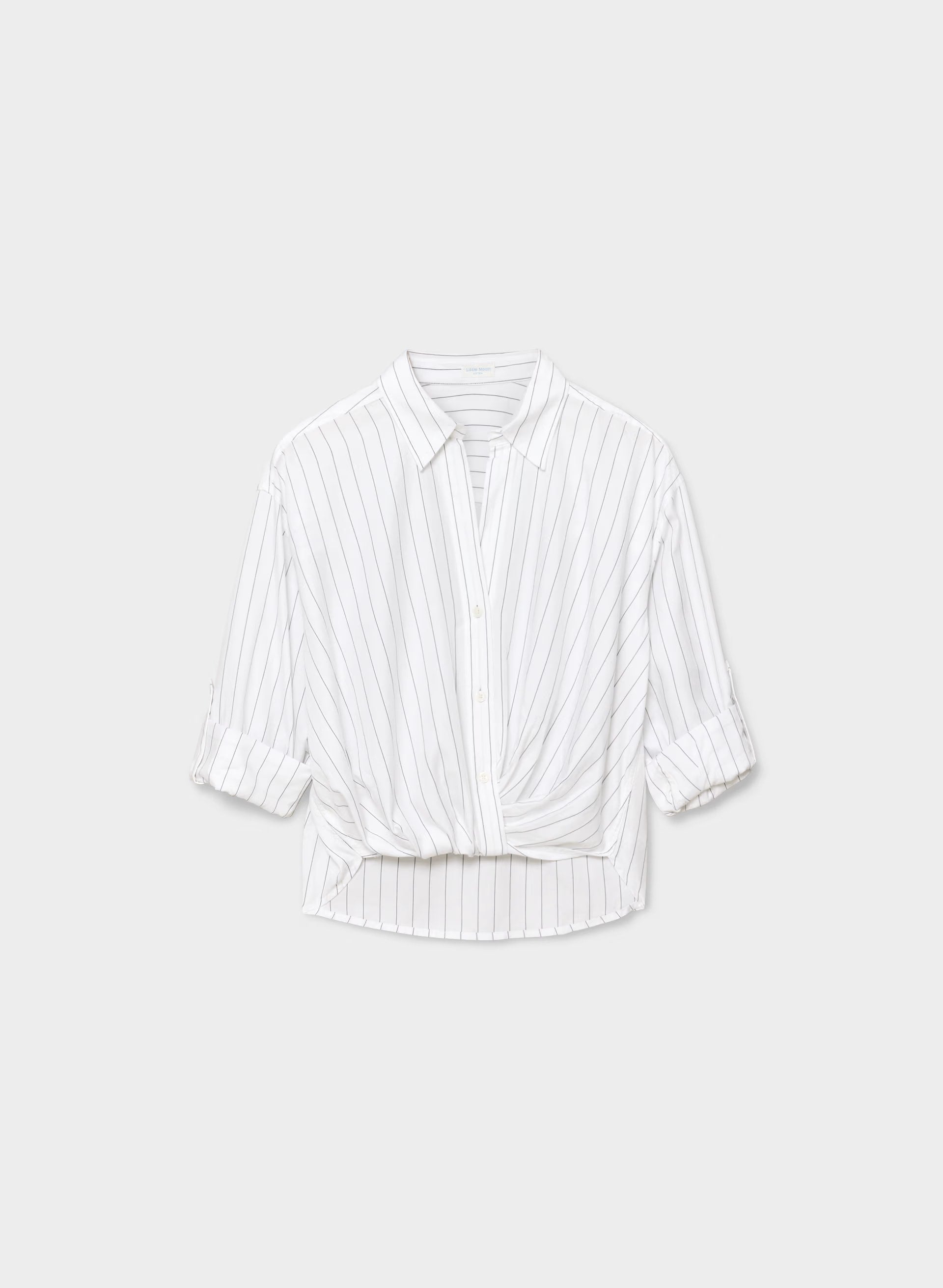 Portofino Shirt - HNDSN STRP WT/ADMIRAL