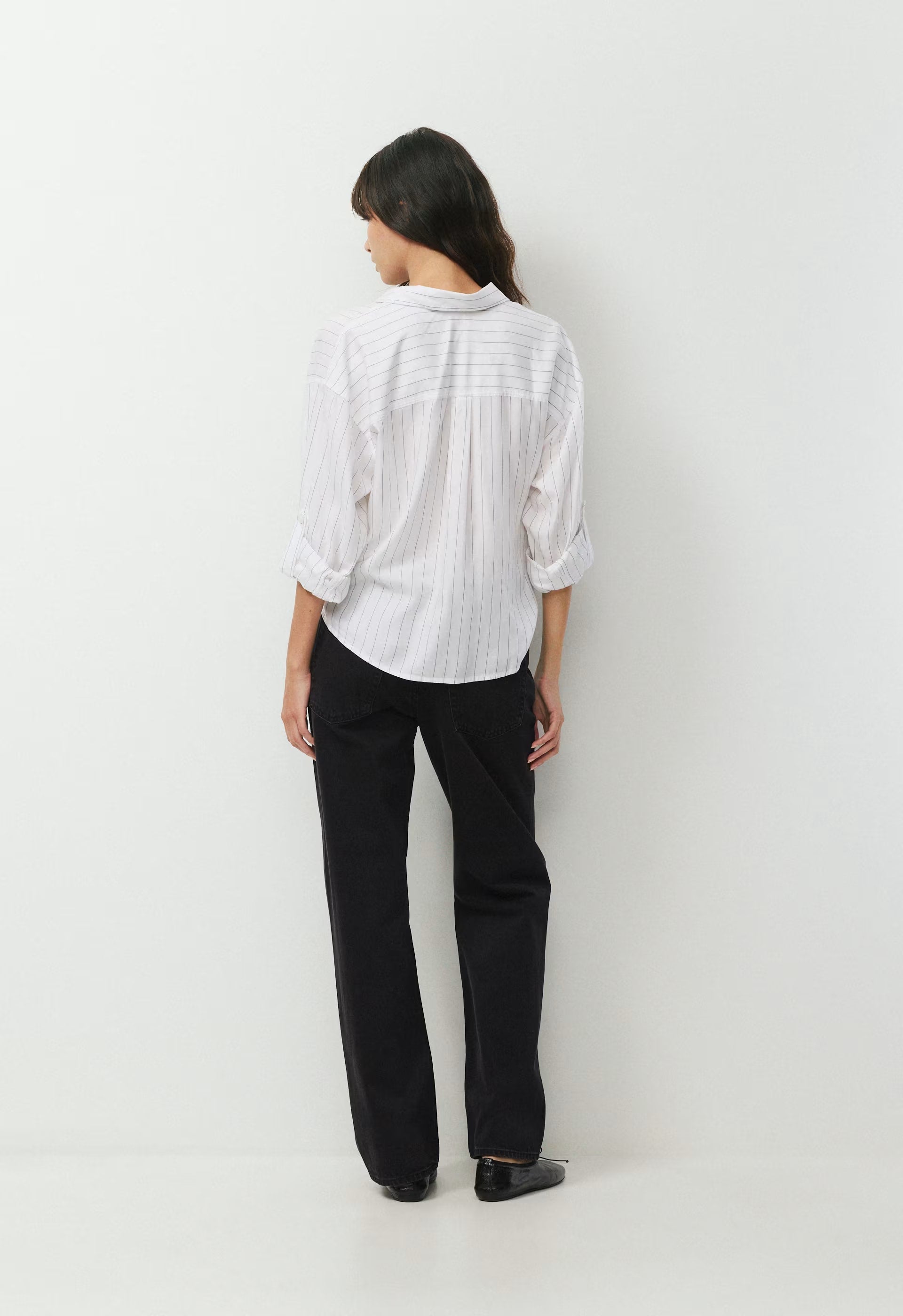 Portofino Shirt - HNDSN STRP WT/ADMIRAL