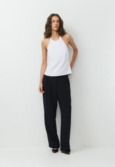 Earnshaw Halter Top - CruiseLinen™ - WHITE