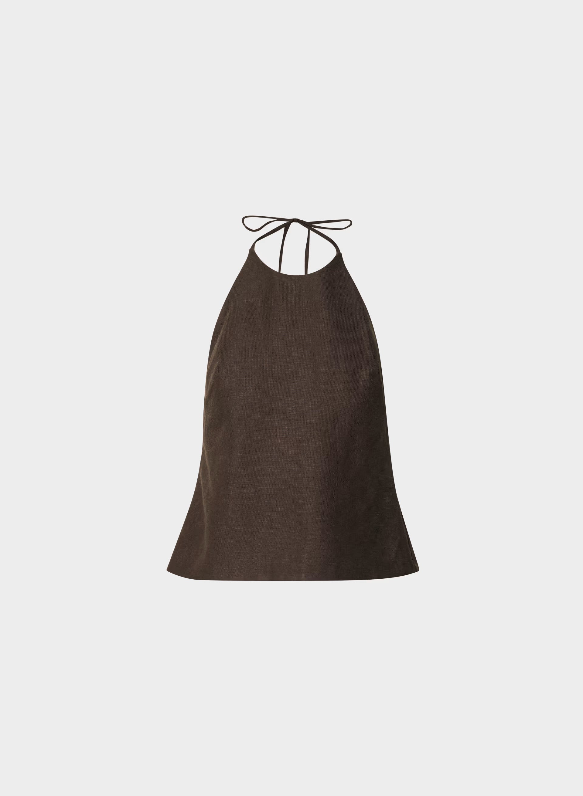 Earnshaw Halter Top - CruiseLinen™ - RICH MOCHA BROWN