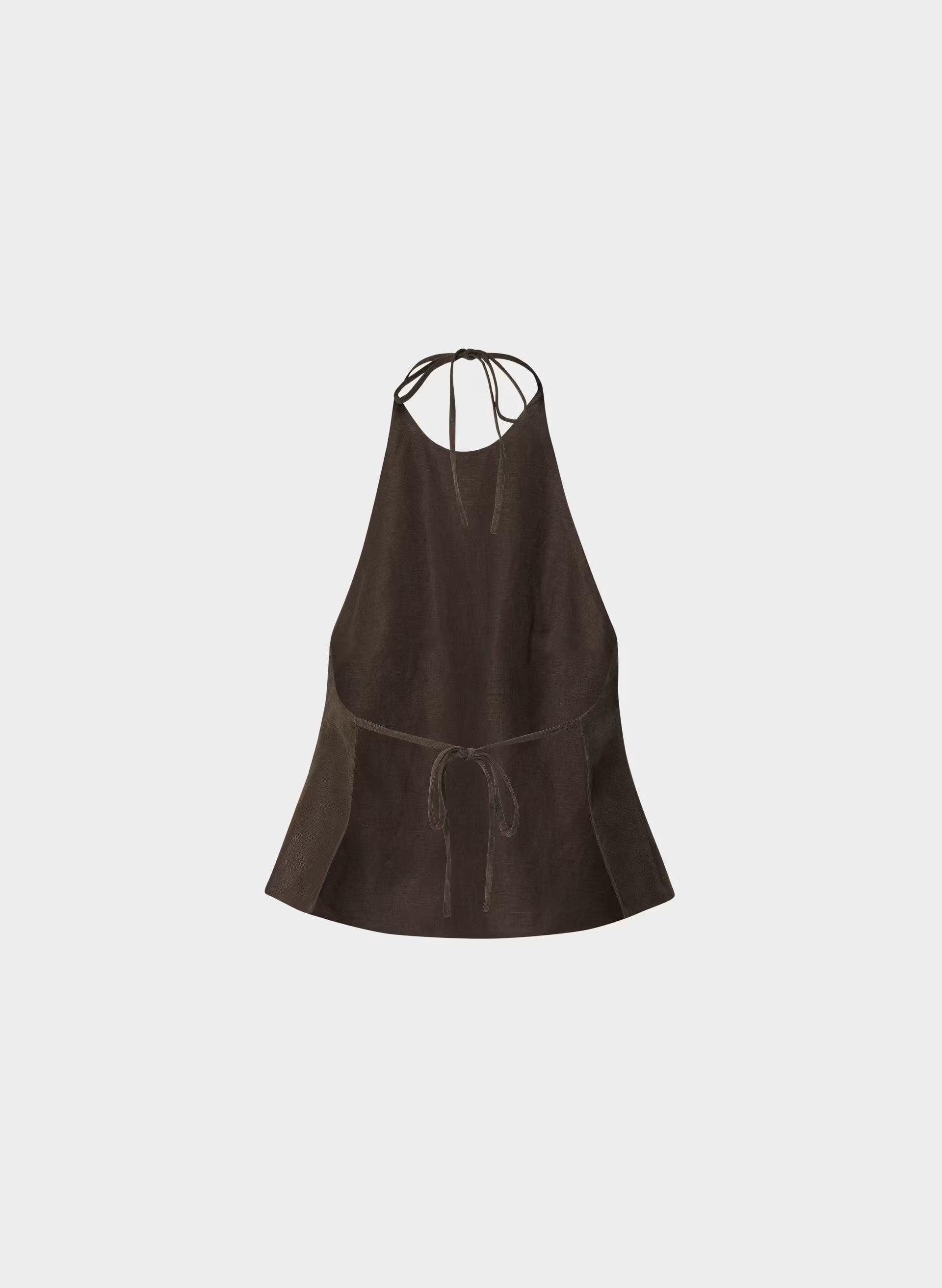 Earnshaw Halter Top - CruiseLinen™ - RICH MOCHA BROWN