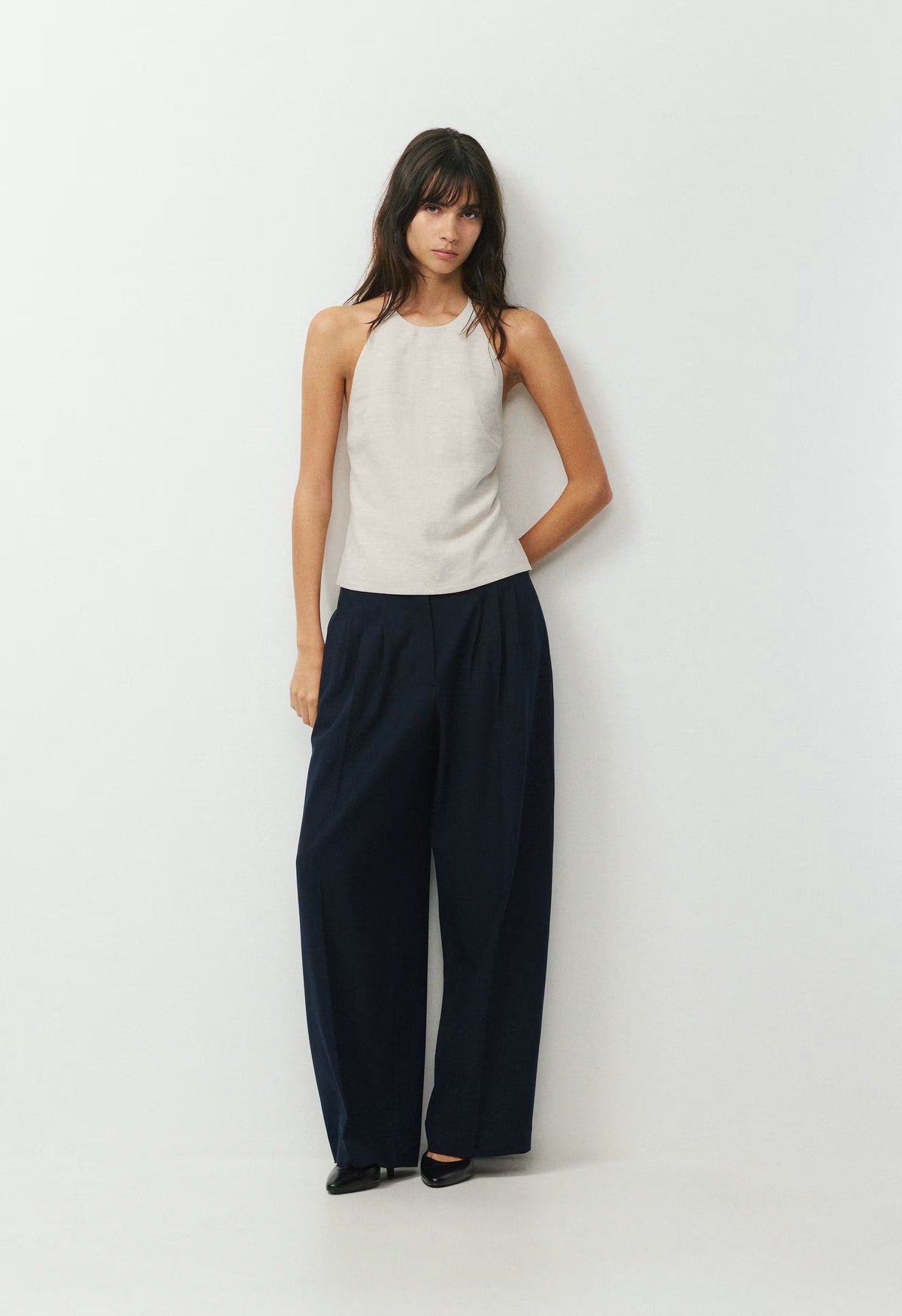 Earnshaw Halter Top - CruiseLinen™ - UNDYED ECRU