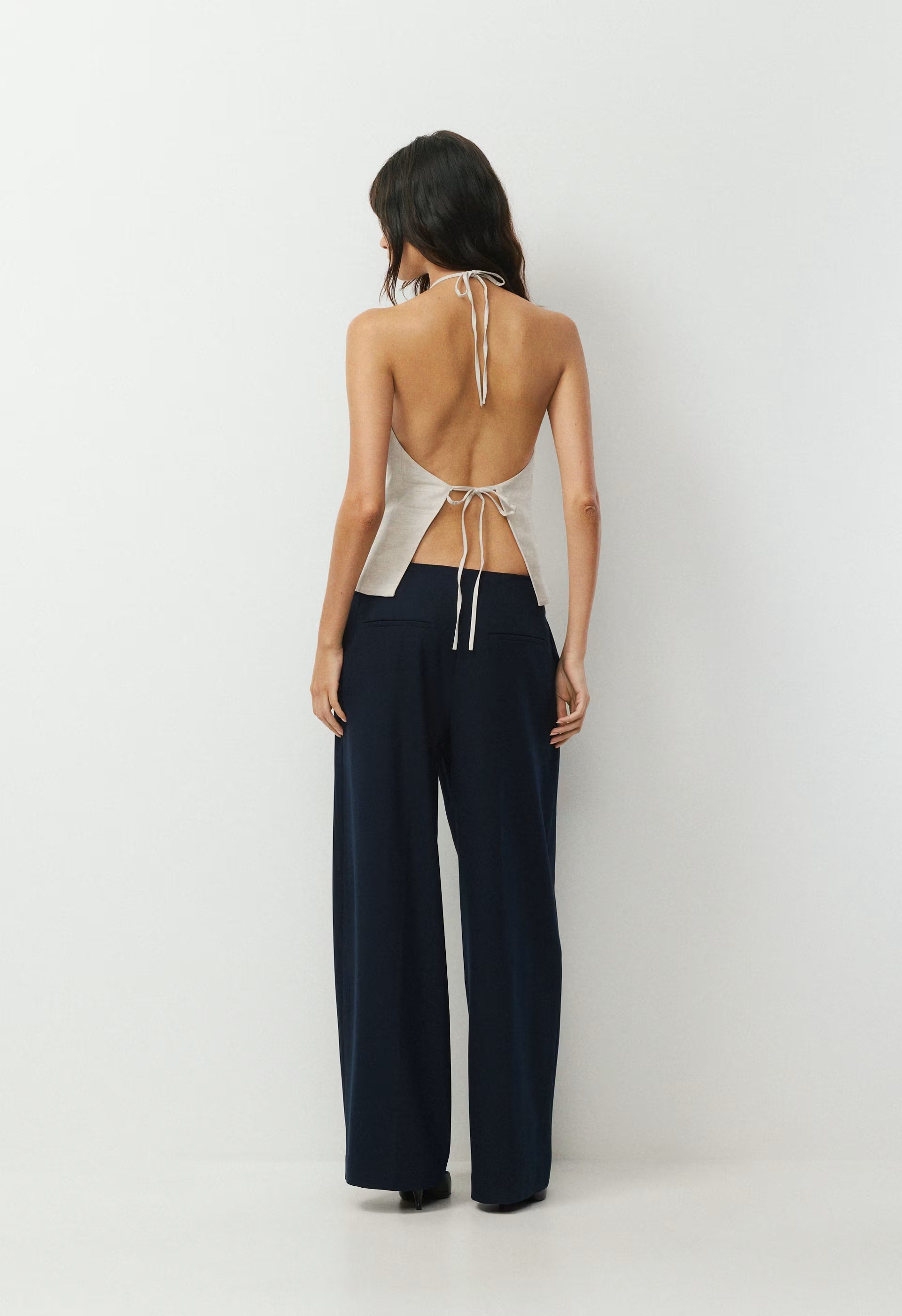 Earnshaw Halter Top - CruiseLinen™ - UNDYED ECRU