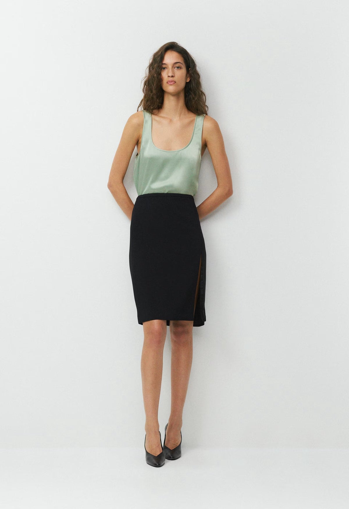 Asset Satin Top - TERRACE SAGE