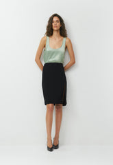 Asset Satin Top - TERRACE SAGE