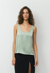 Asset Satin Top - TERRACE SAGE