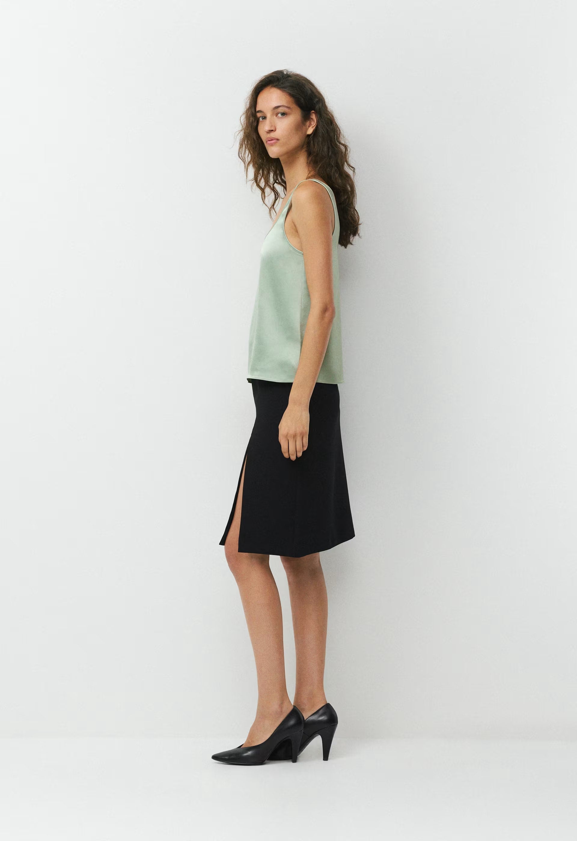 Asset Satin Top - TERRACE SAGE