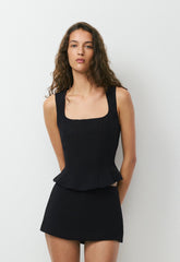 Rhodora Bustier - Crepette™ - BLACK
