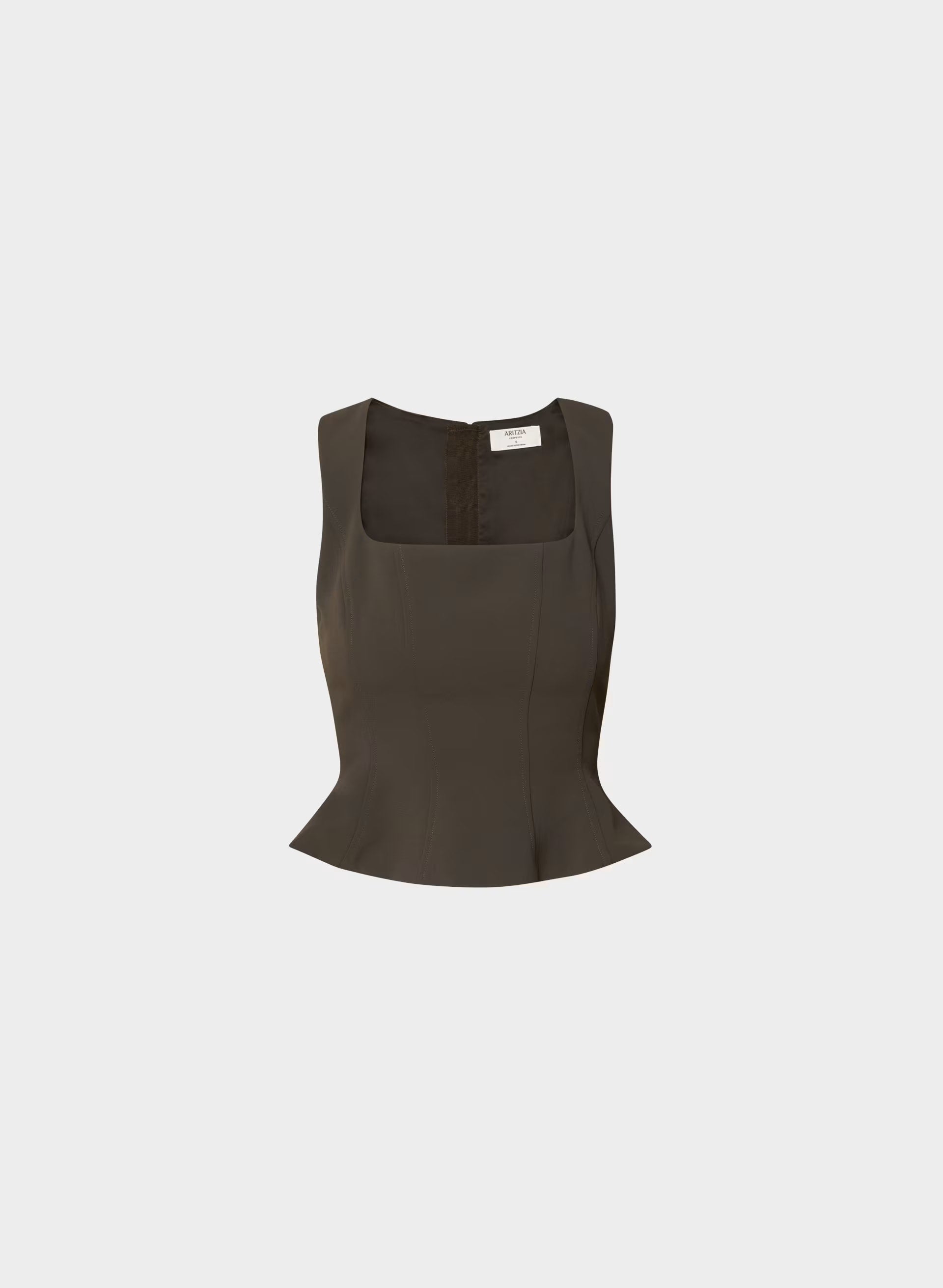 Rhodora Bustier - Crepette™ - CACAO NIB BROWN