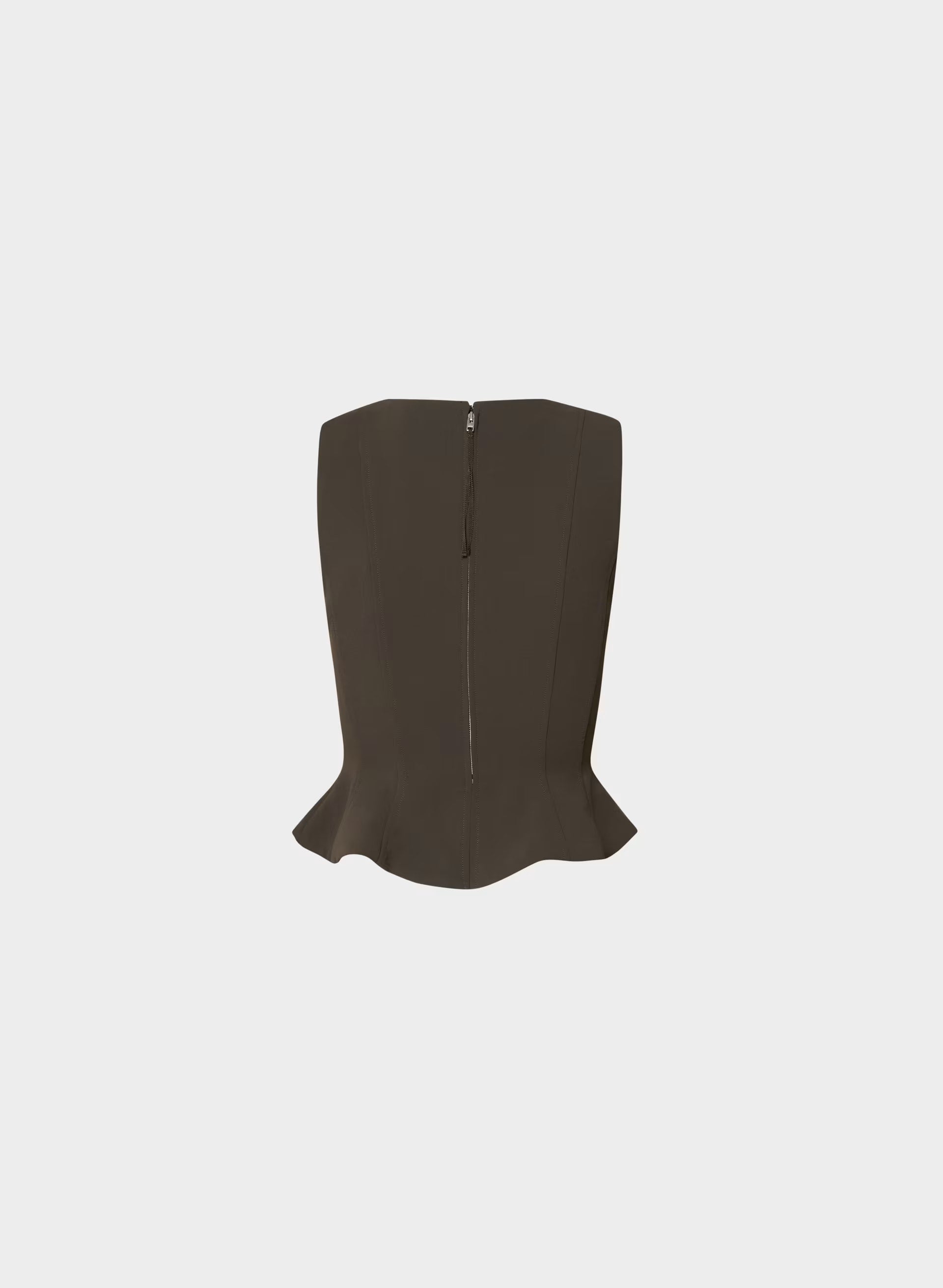 Rhodora Bustier - Crepette™ - CACAO NIB BROWN