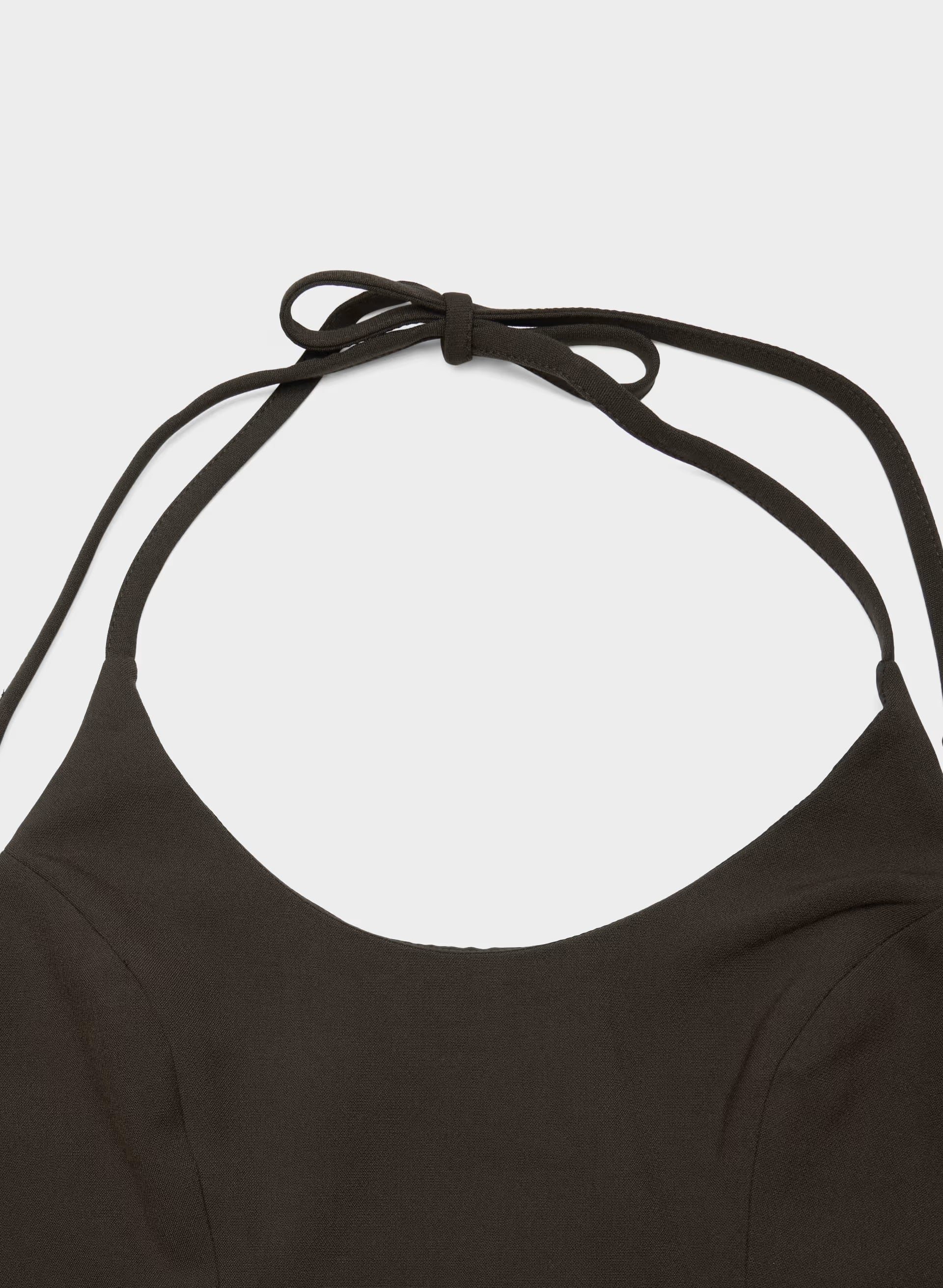Convention Halter Top - Eversential™ - CACAO NIB BROWN