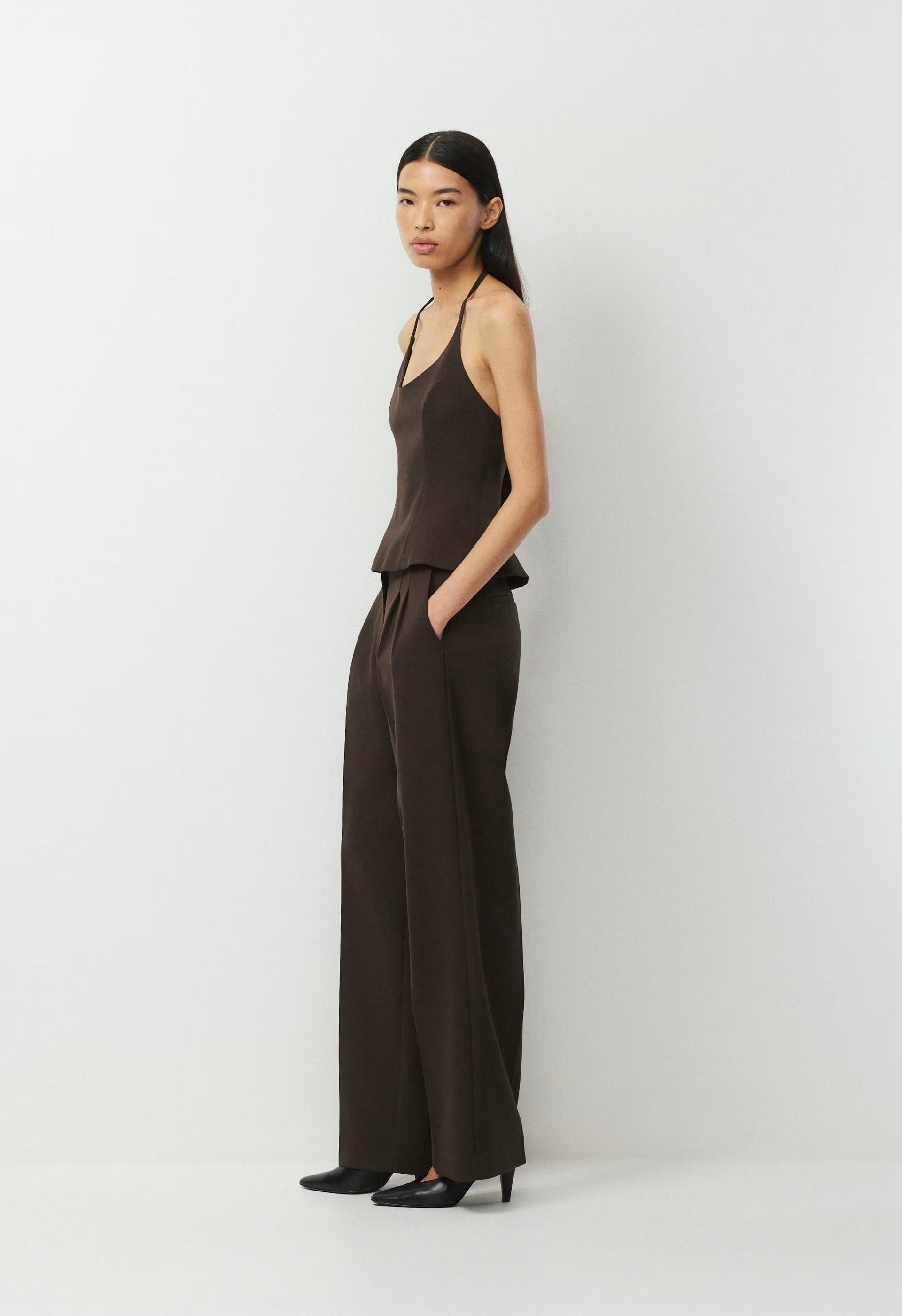 Convention Halter Top - Eversential™ - CACAO NIB BROWN