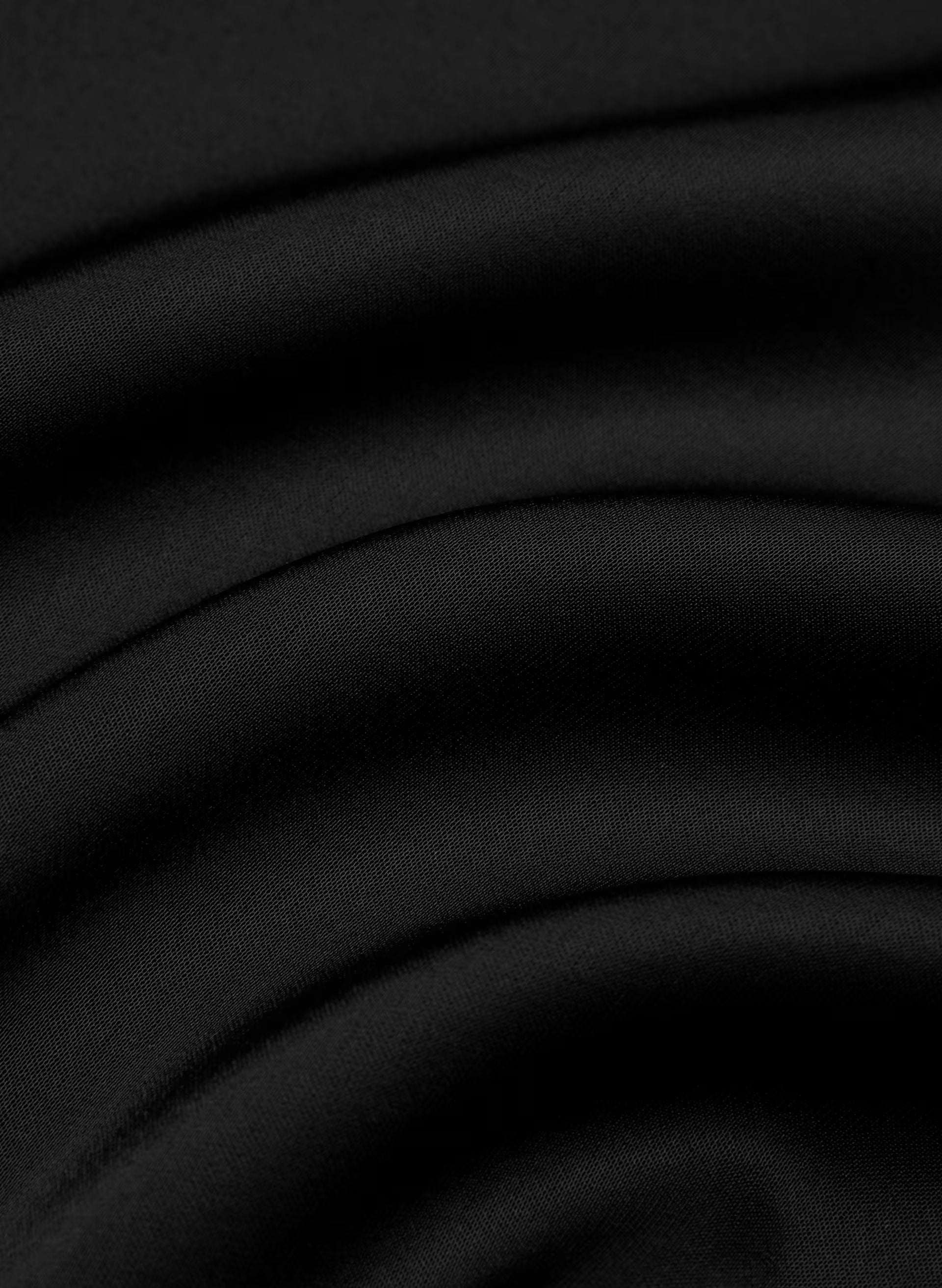 Serif Satin Camisole - BLACK/BLACK