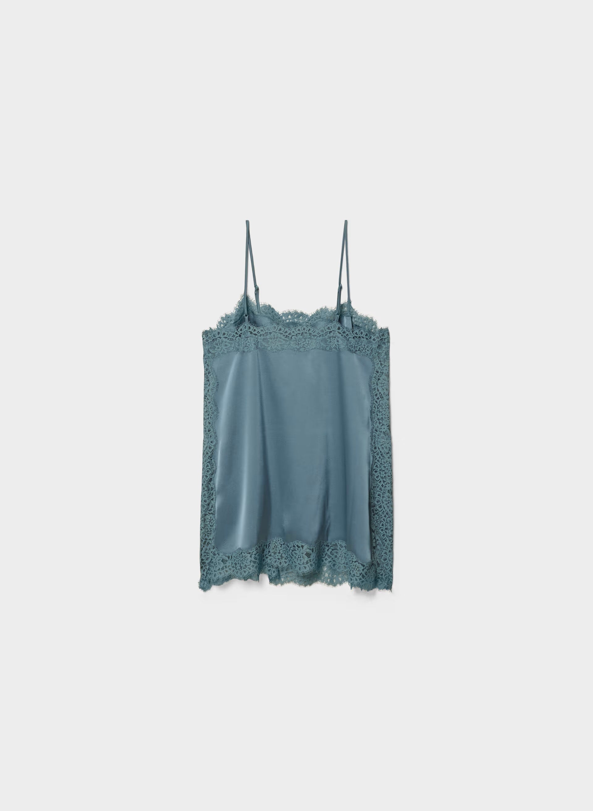 Serif Satin Camisole - BLUE MIRAGE/BL MIRAGE