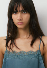 Serif Satin Camisole - BLUE MIRAGE/BL MIRAGE