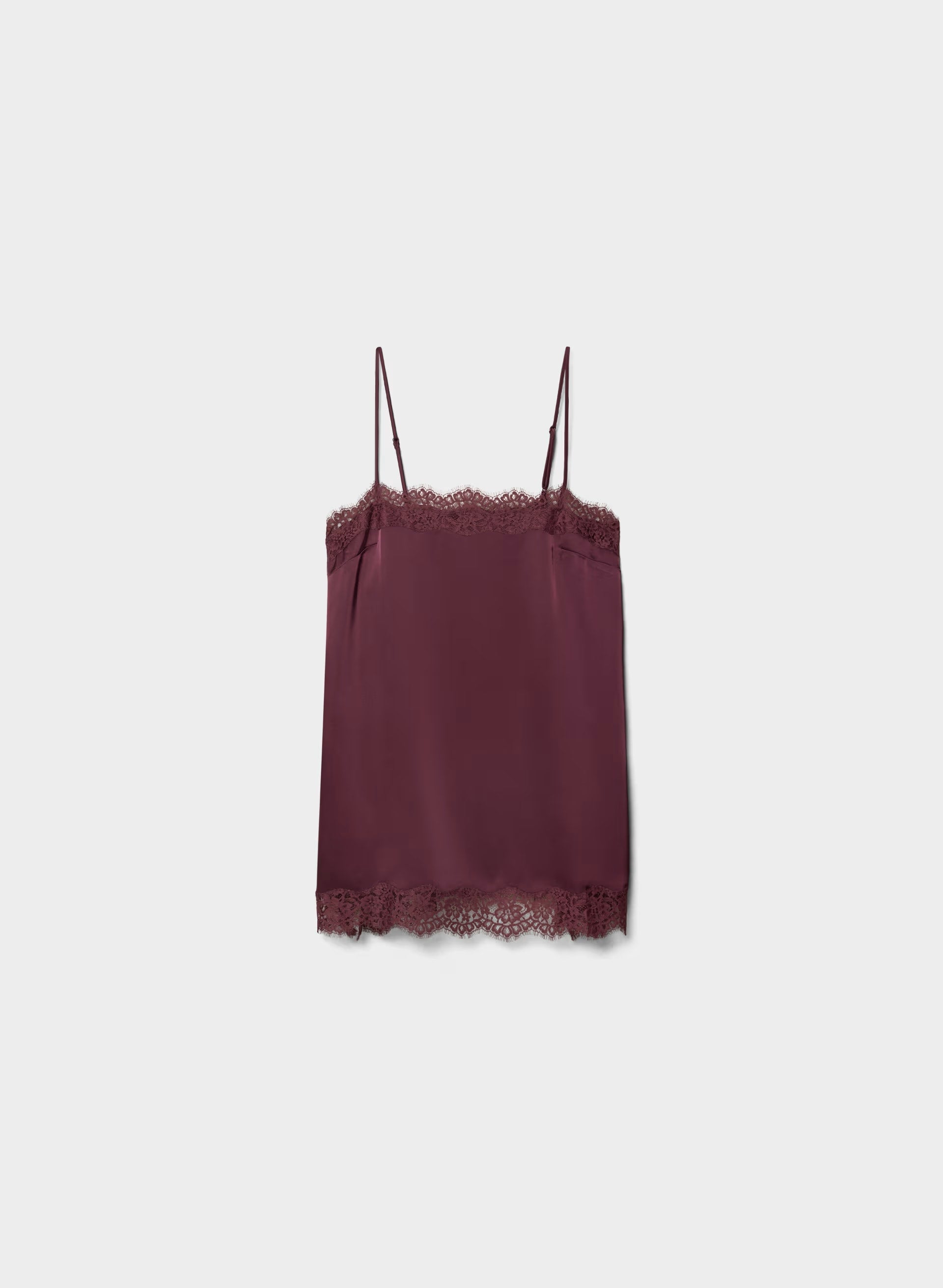 Serif Satin Camisole - GALA PLUM/GALA PLUM