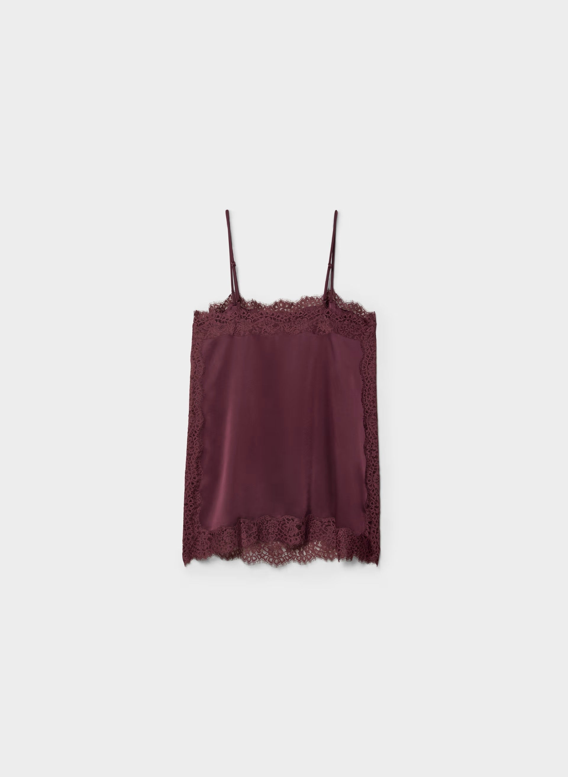 Serif Satin Camisole - GALA PLUM/GALA PLUM