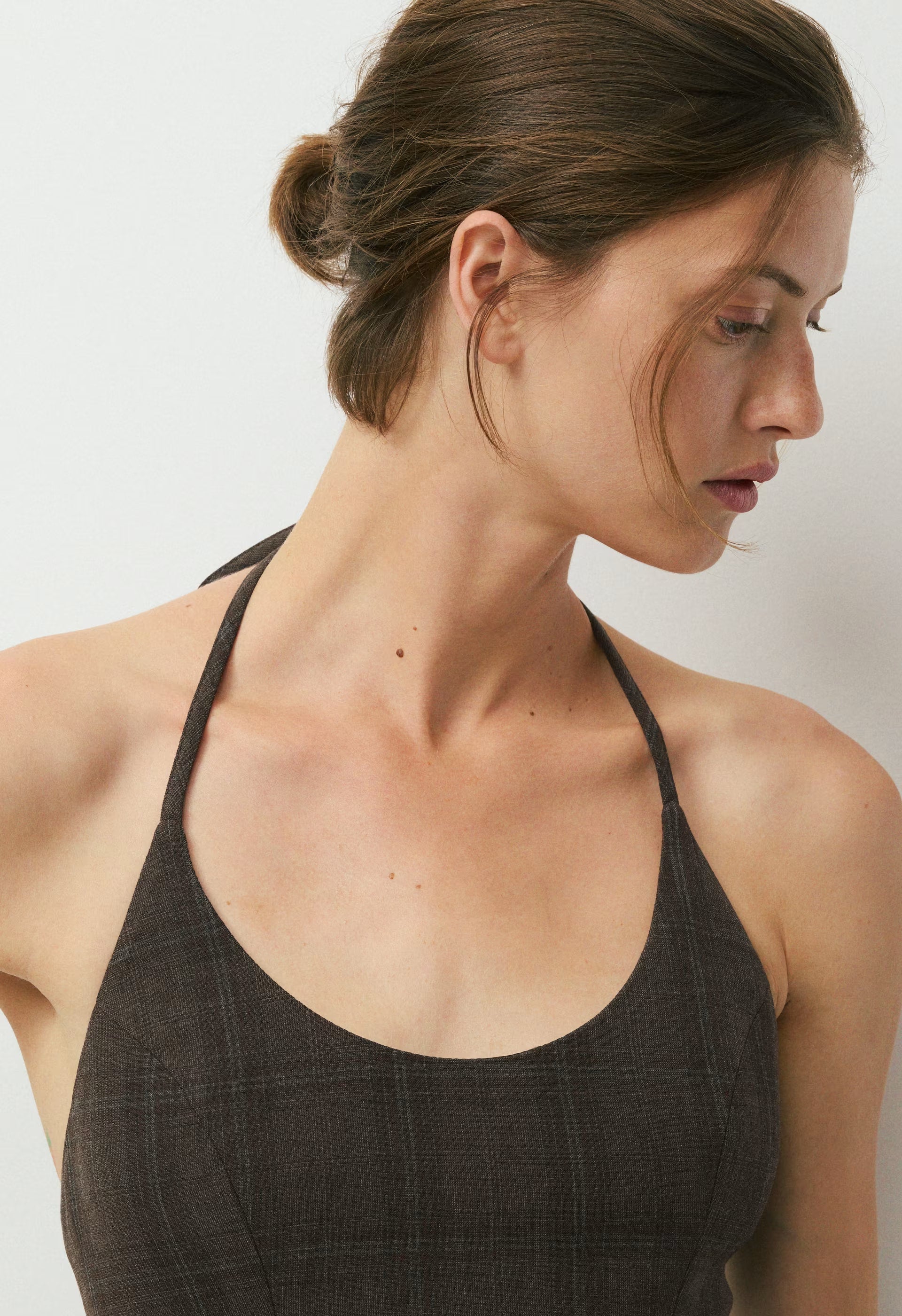 Convention Halter Top - Eversential™ - CACAO NIB BRWN/GREY