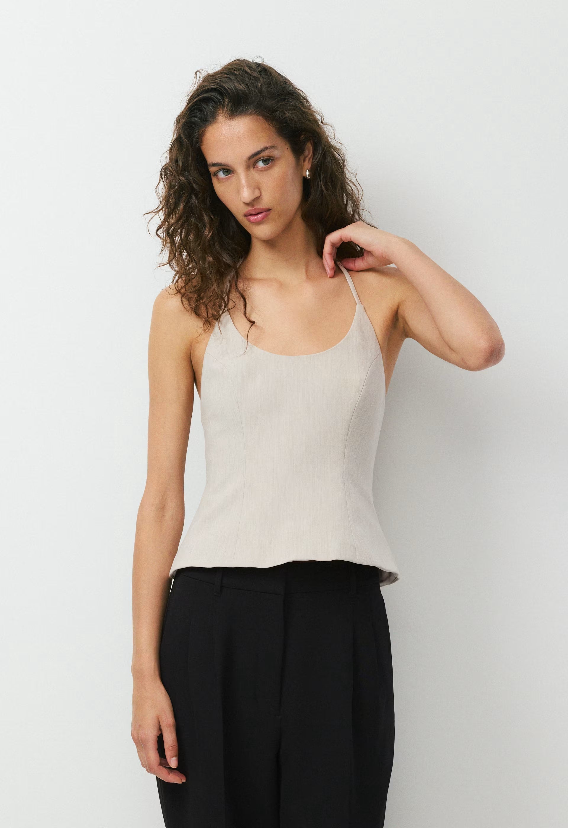 Convention Halter Top - Eversential™ - HEATHER MATTE PEARL