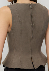 Rhodora Bustier - NOMAD TAUPE / BLACK