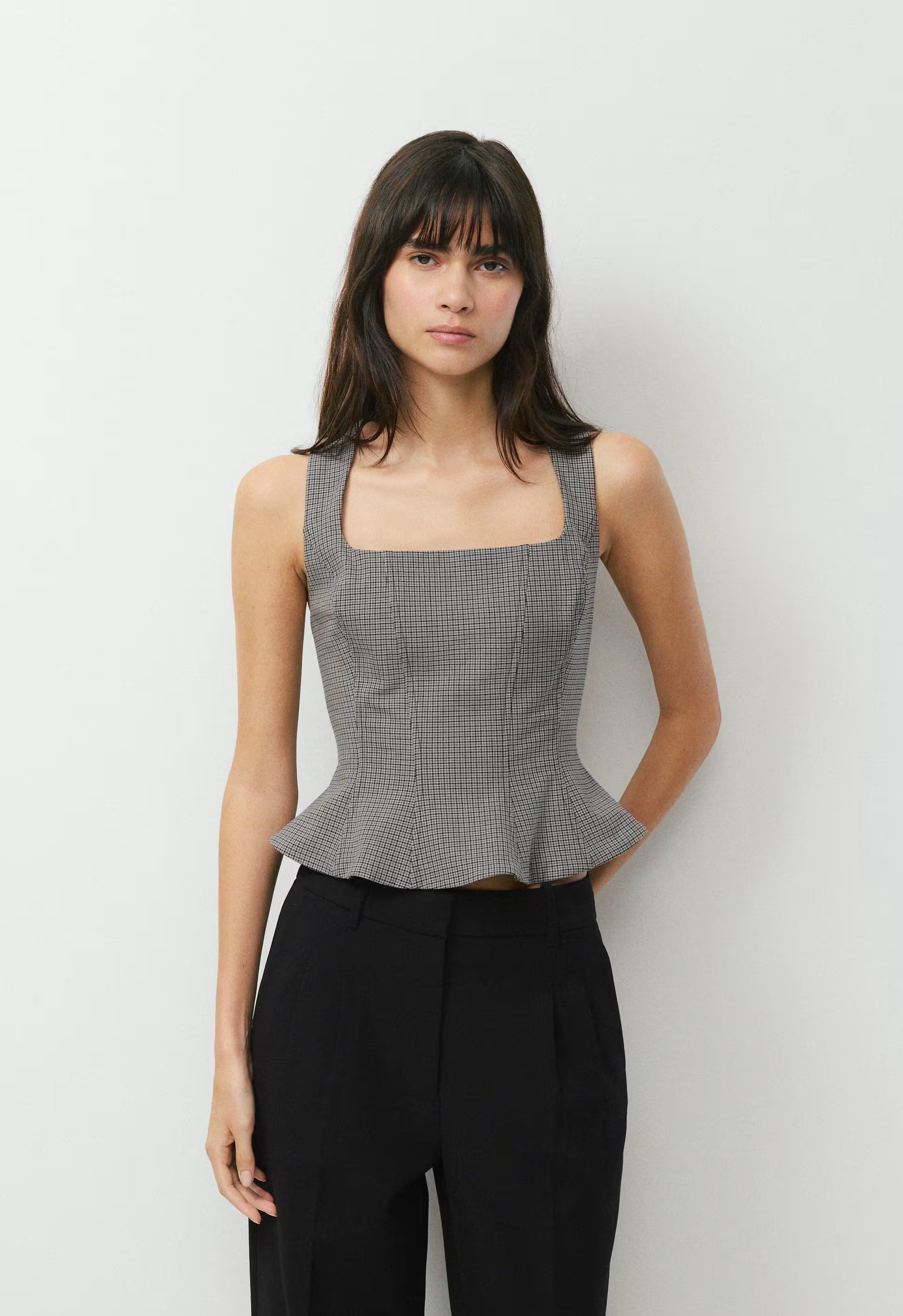 Rhodora Bustier - GREY/BLACK