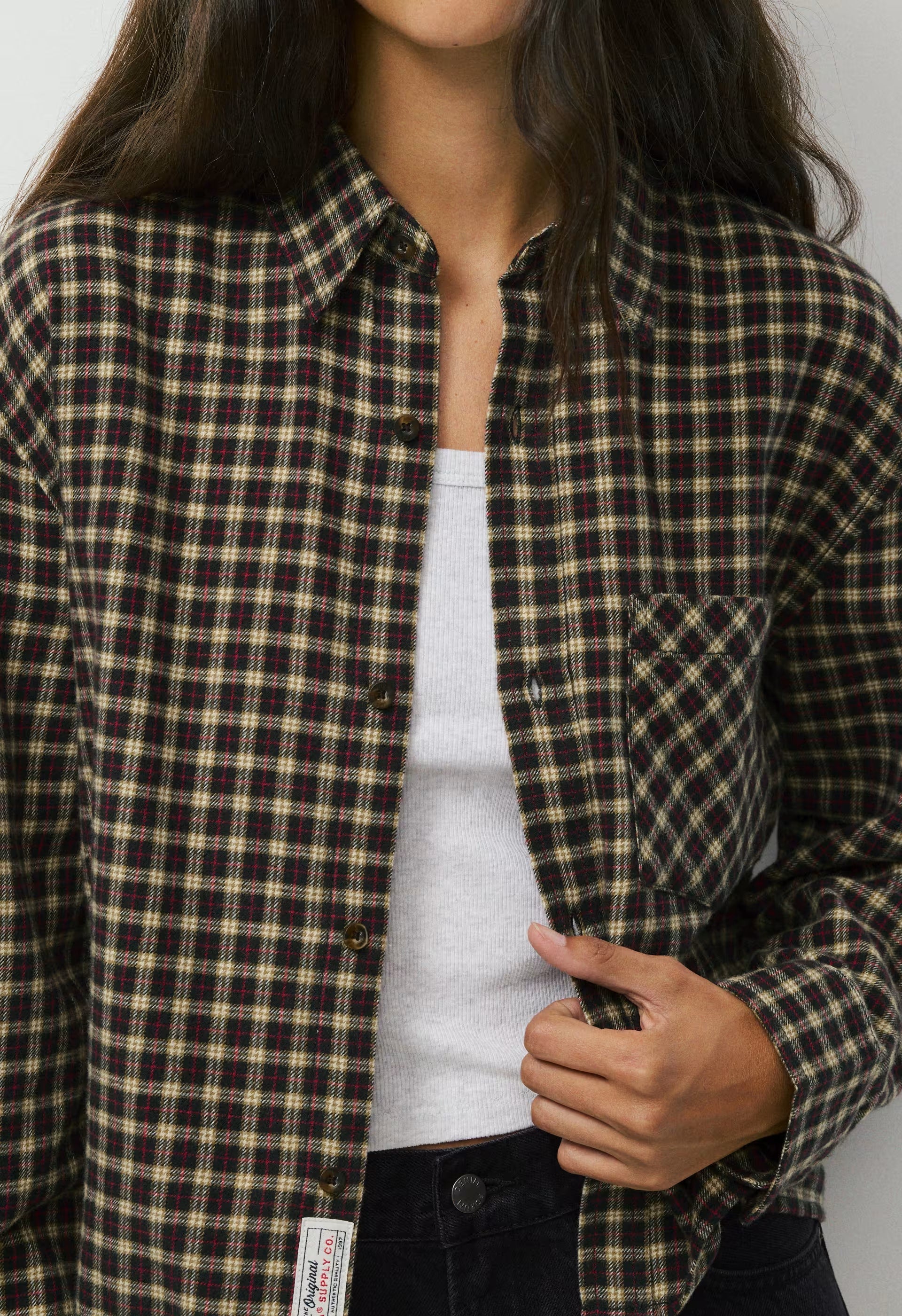 Stampede Shirt - CACAO NB BROWN/RED