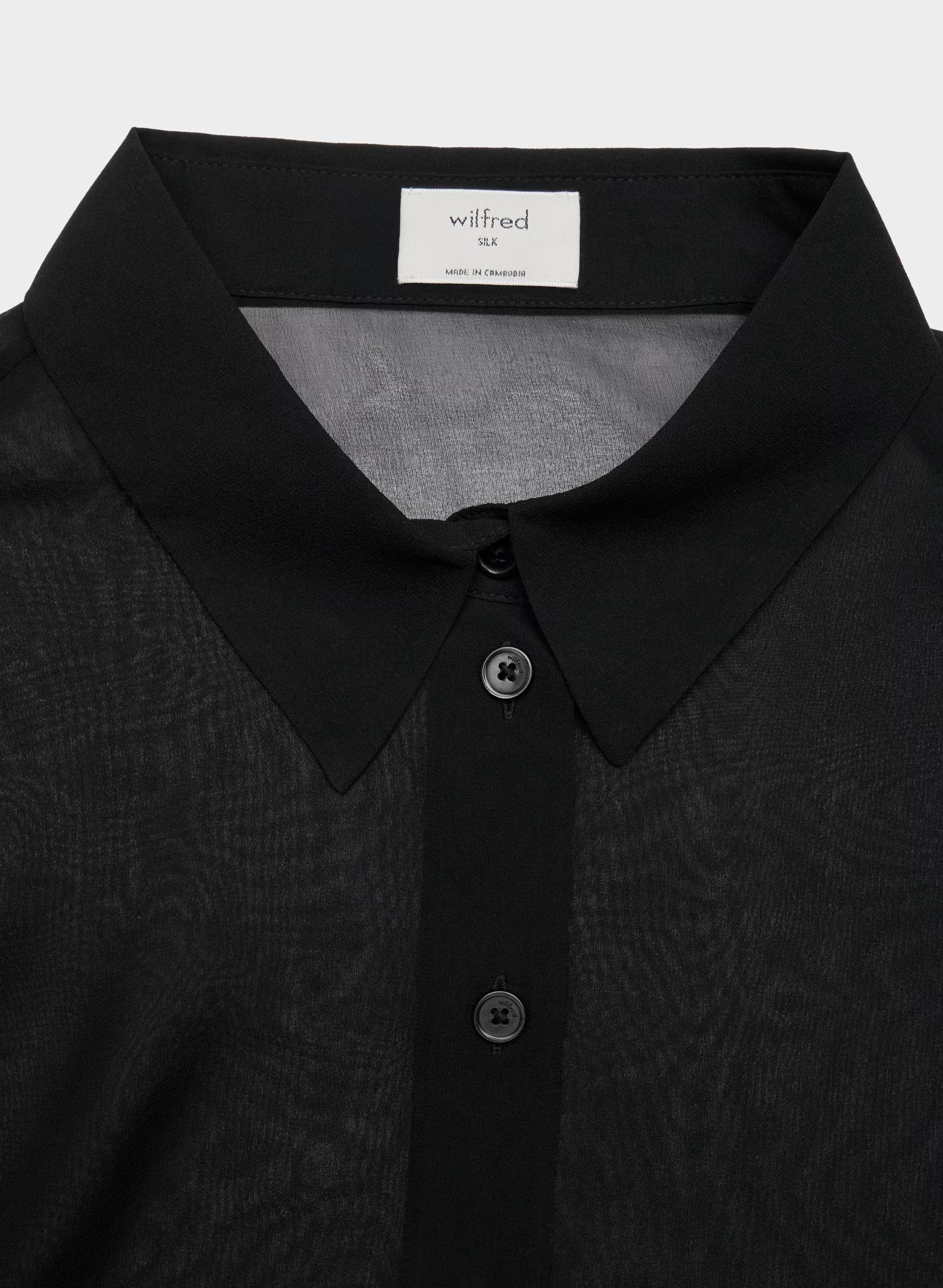 Baker Silk Shirt - BLACK