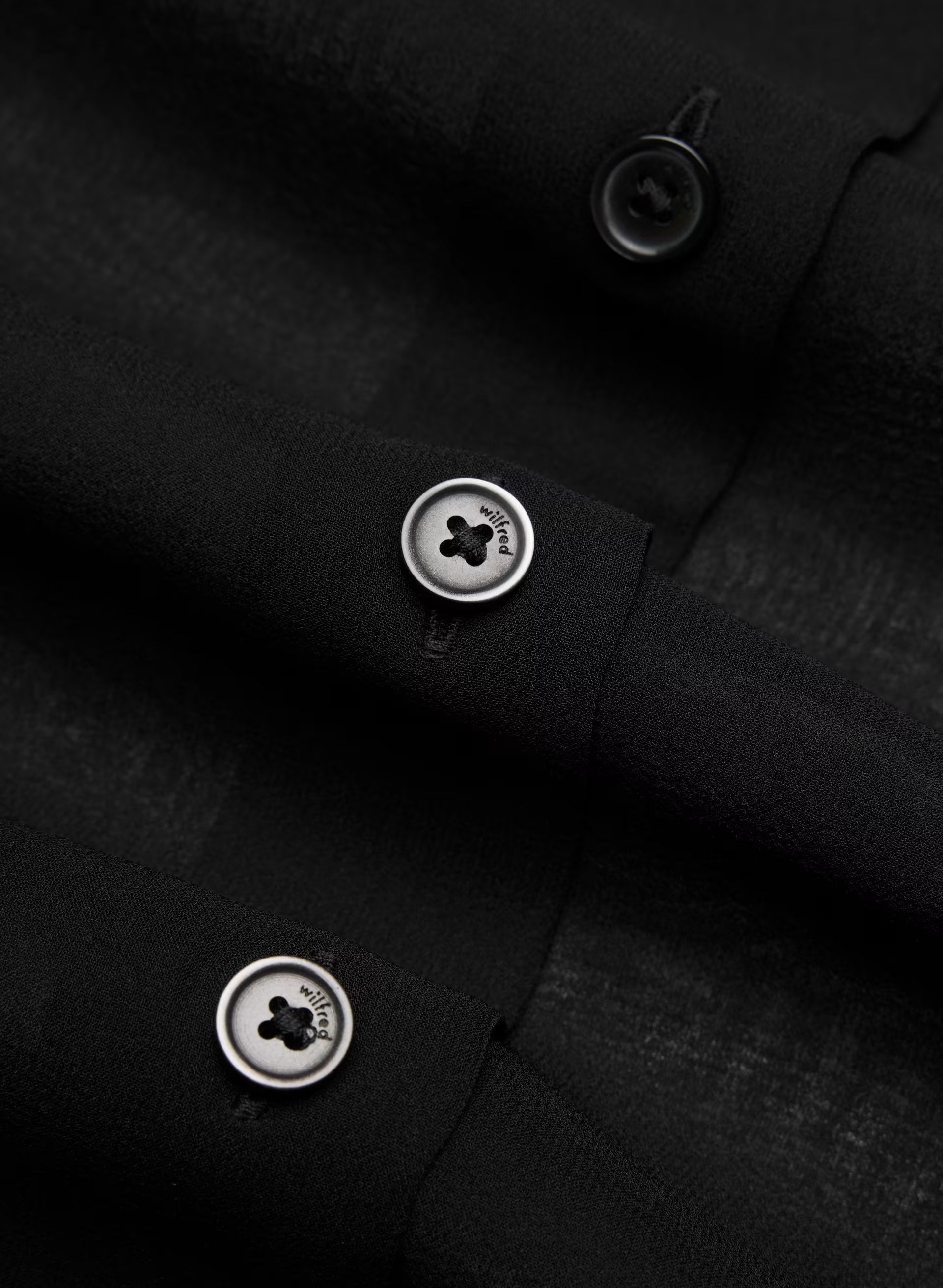 Baker Silk Shirt - BLACK