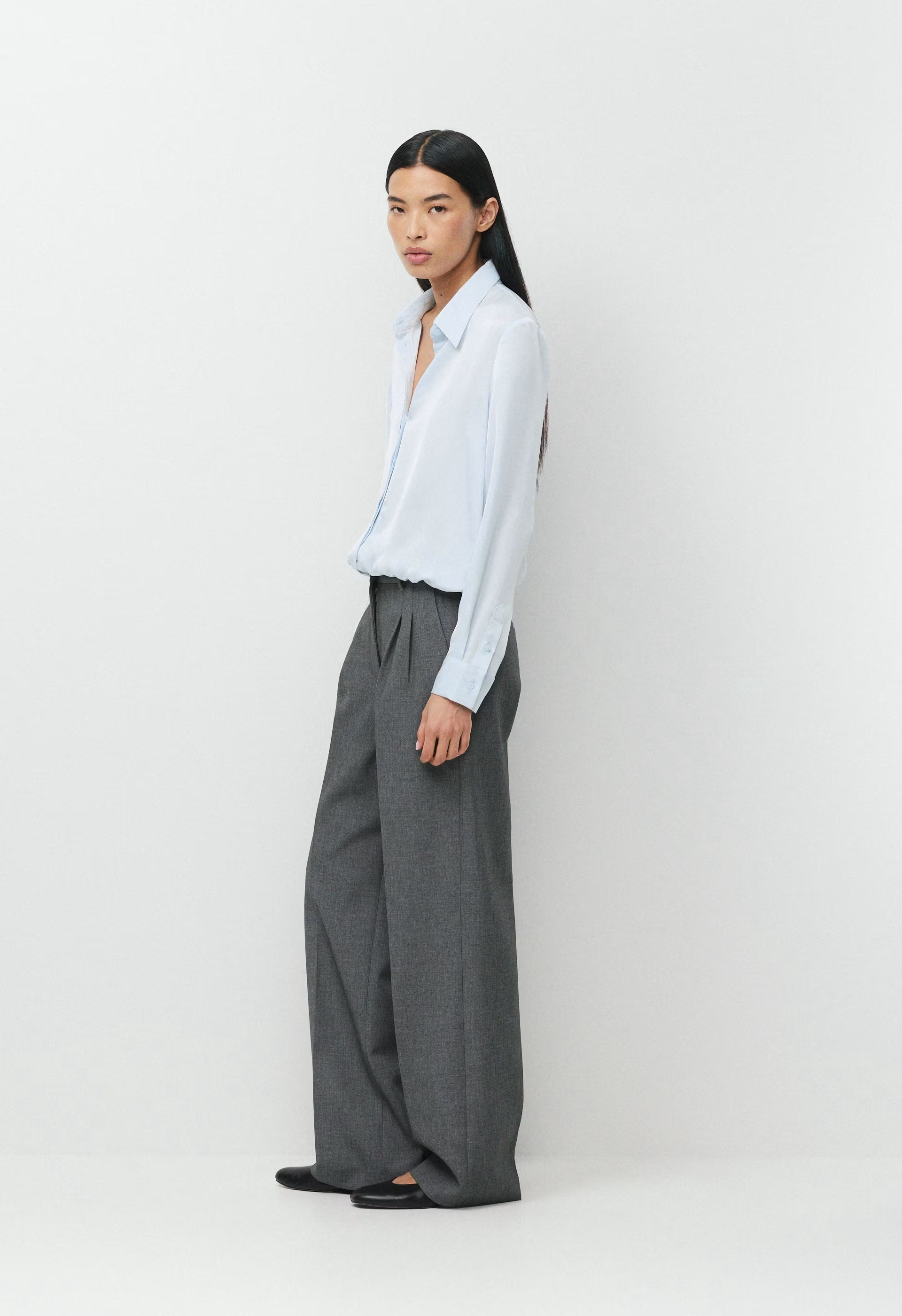 Vantage Satin Blouse - PLEIN AIR