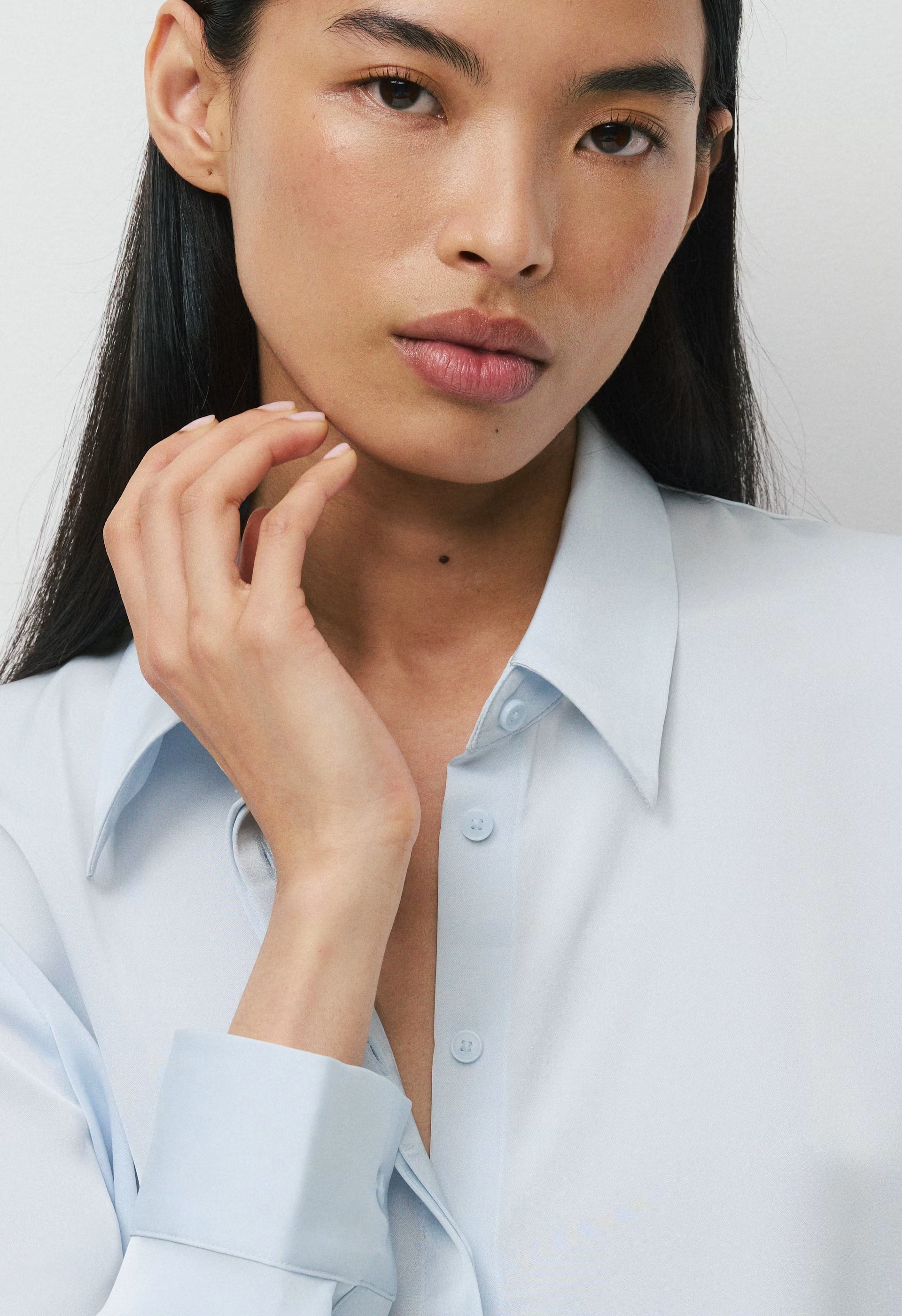 Vantage Satin Blouse - PLEIN AIR