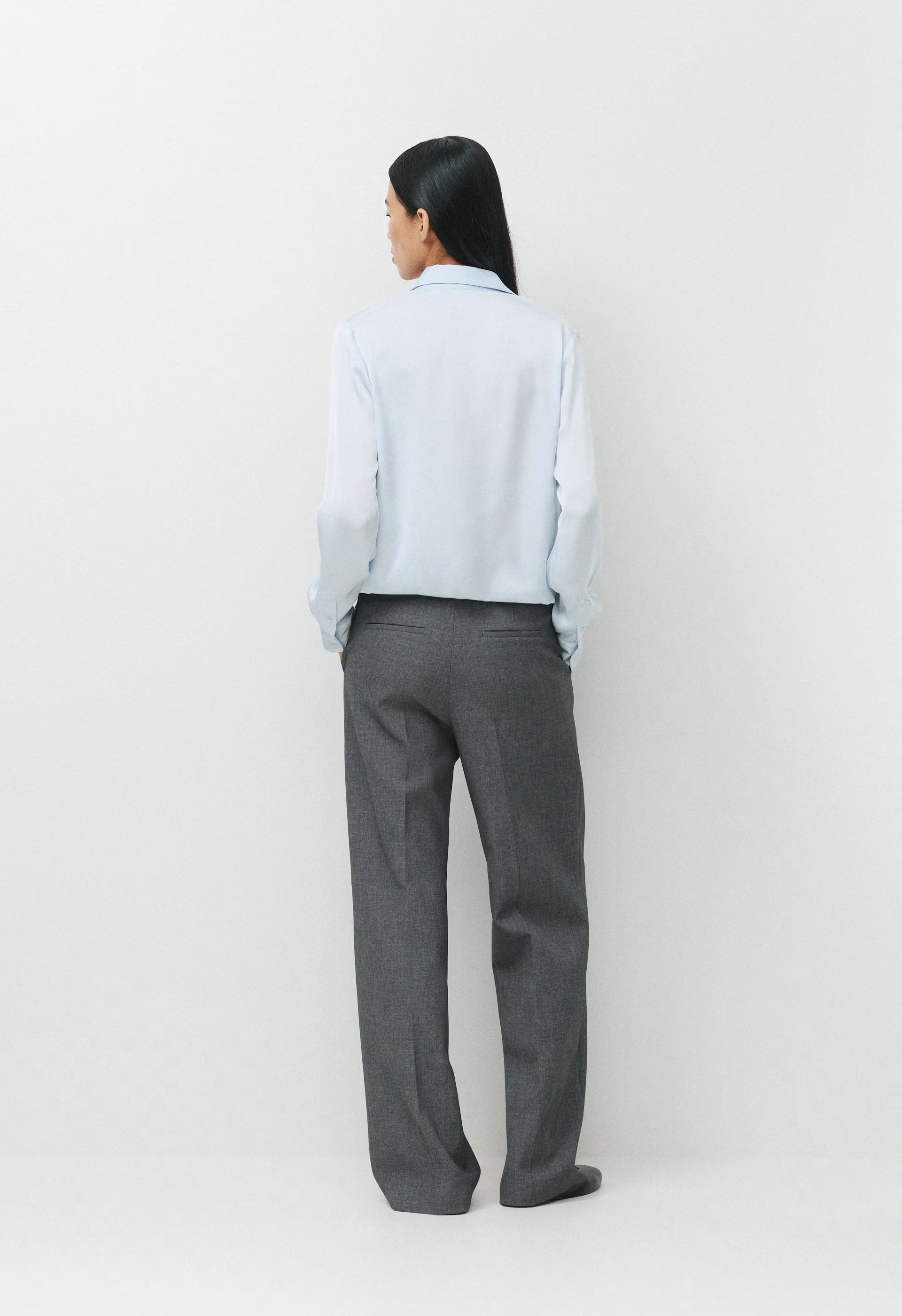 Vantage Satin Blouse - PLEIN AIR