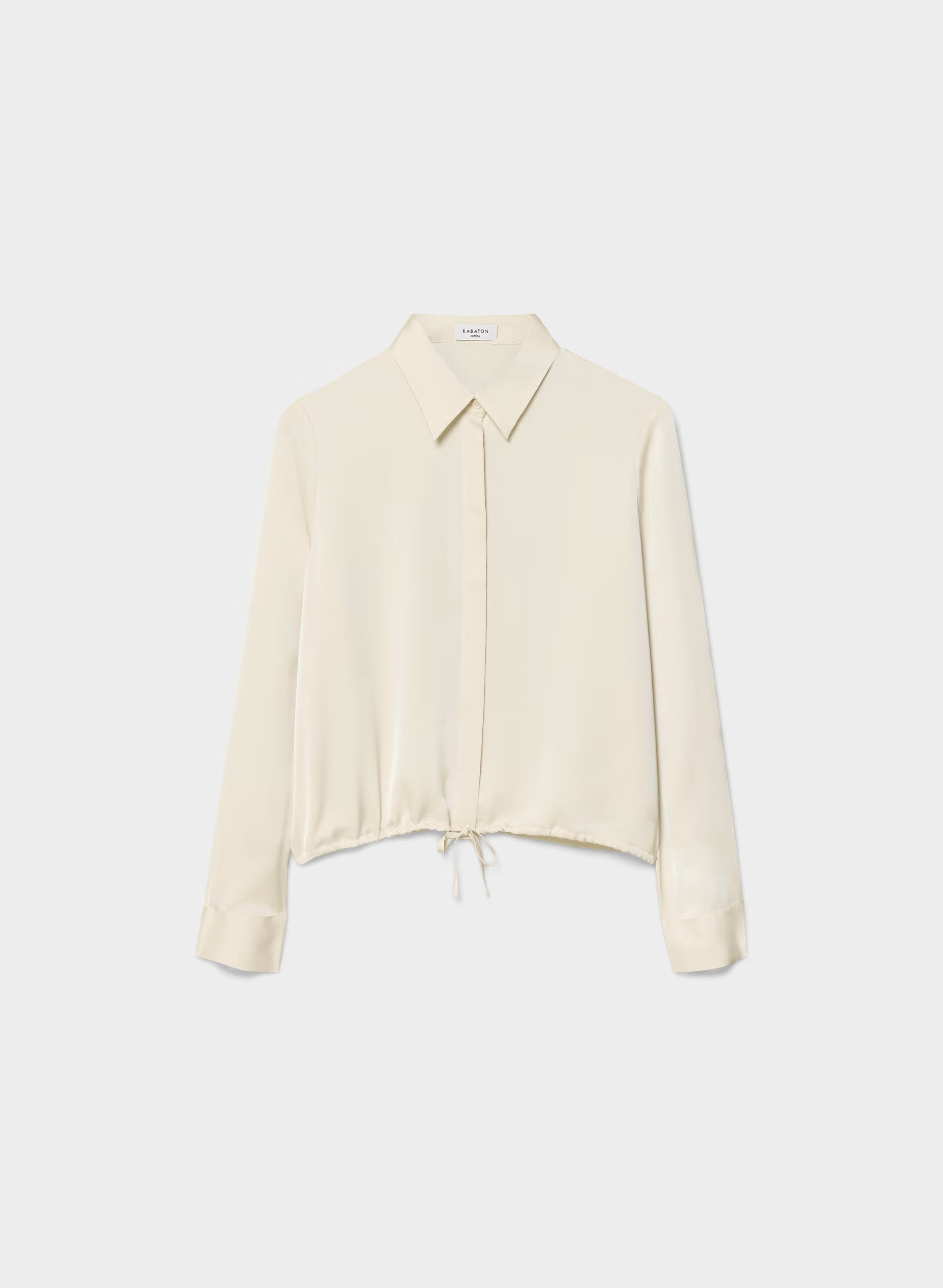 Vantage Satin Blouse - SEASIDE CREAM