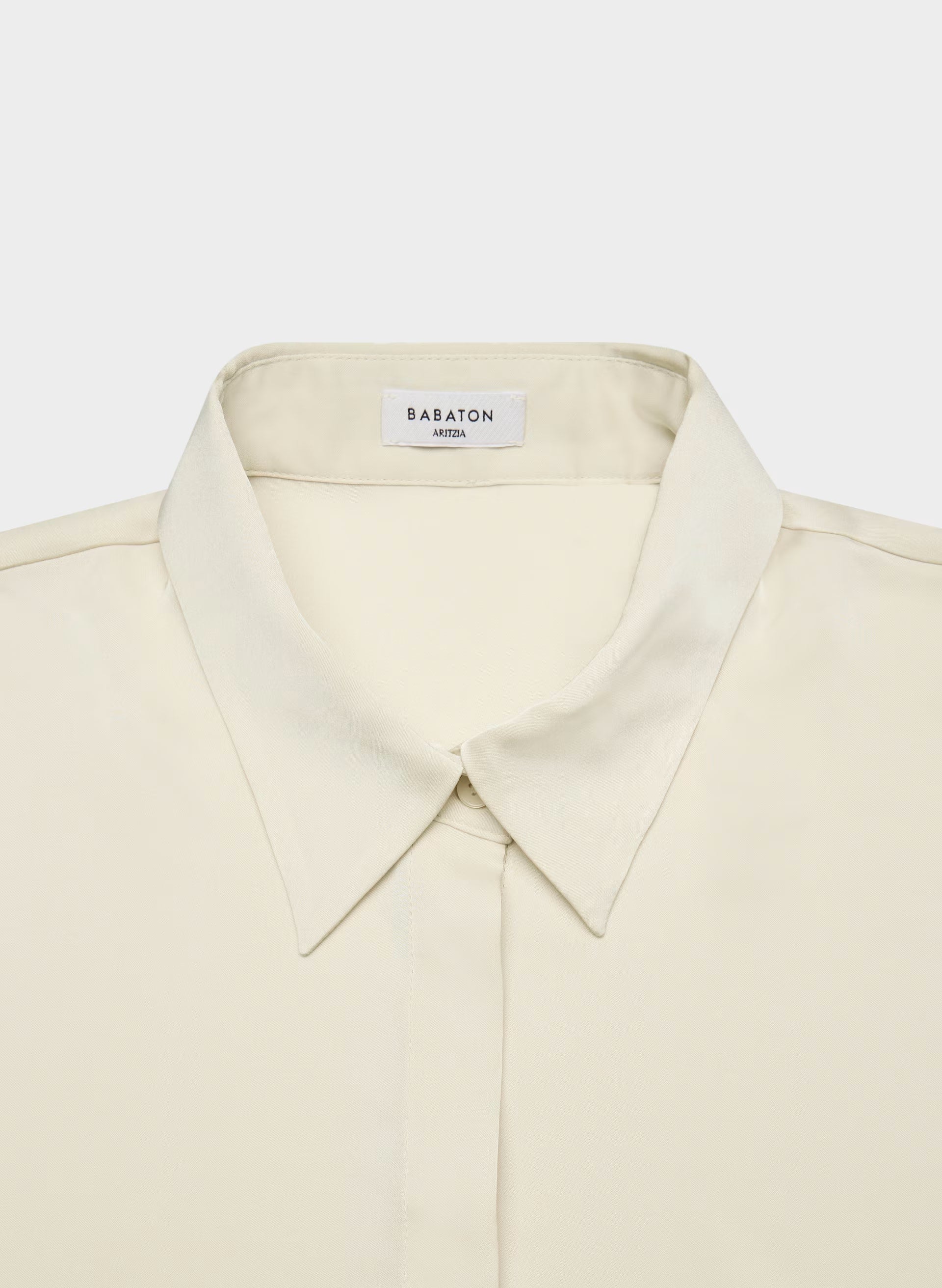Vantage Satin Blouse - SEASIDE CREAM