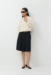 Vantage Satin Blouse - SEASIDE CREAM