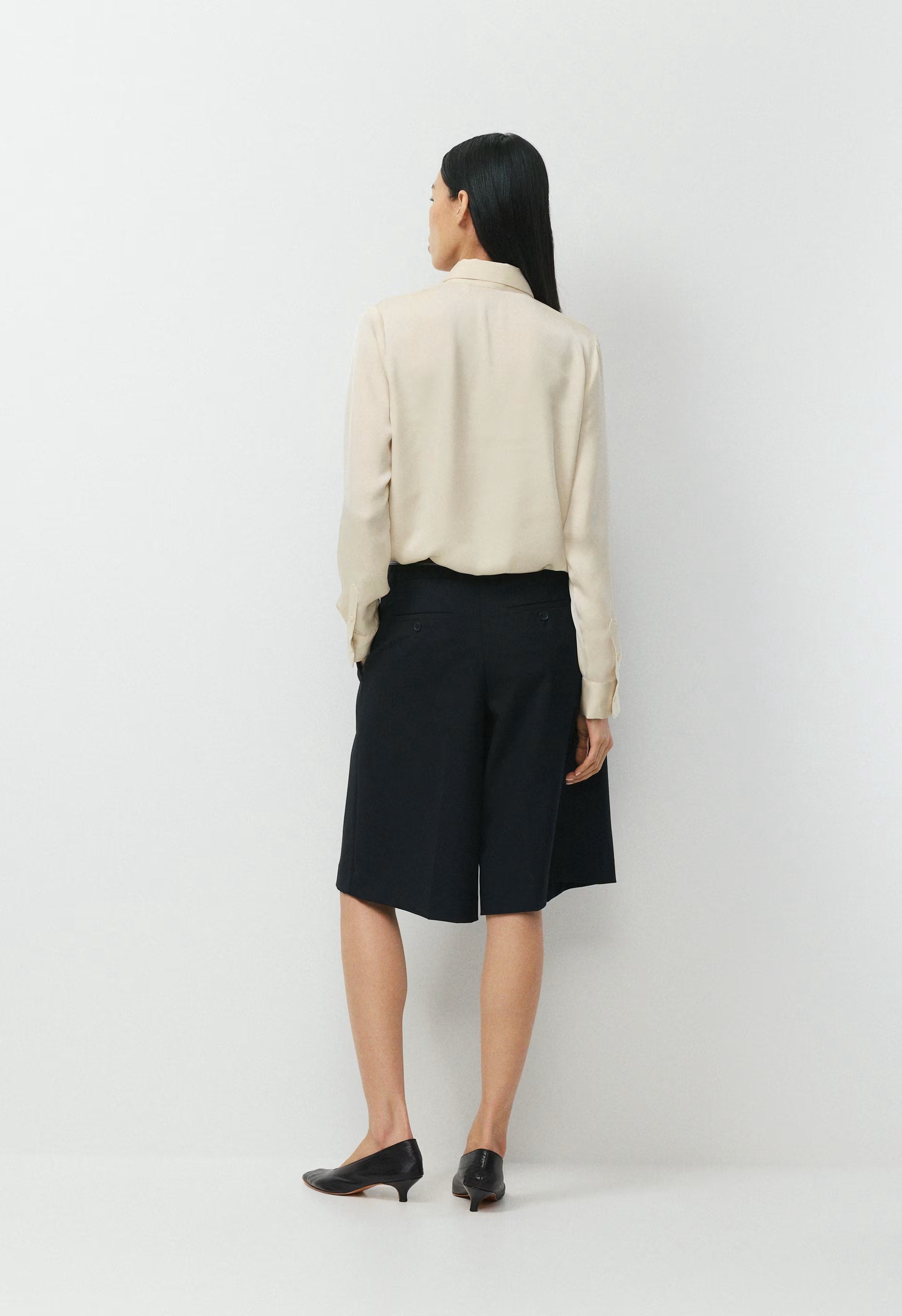 Vantage Satin Blouse - SEASIDE CREAM