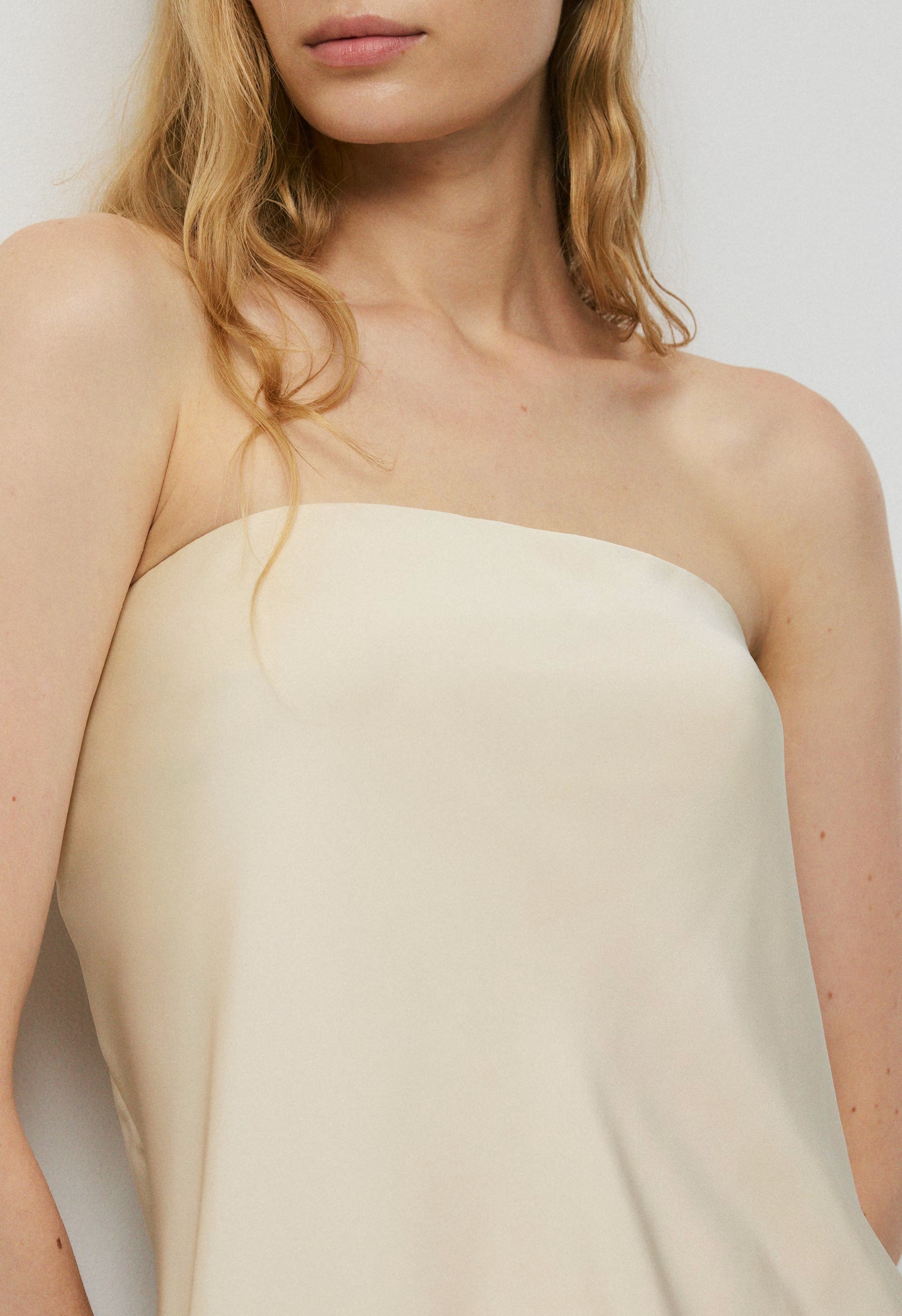 Redux Satin Top - SEASIDE CREAM