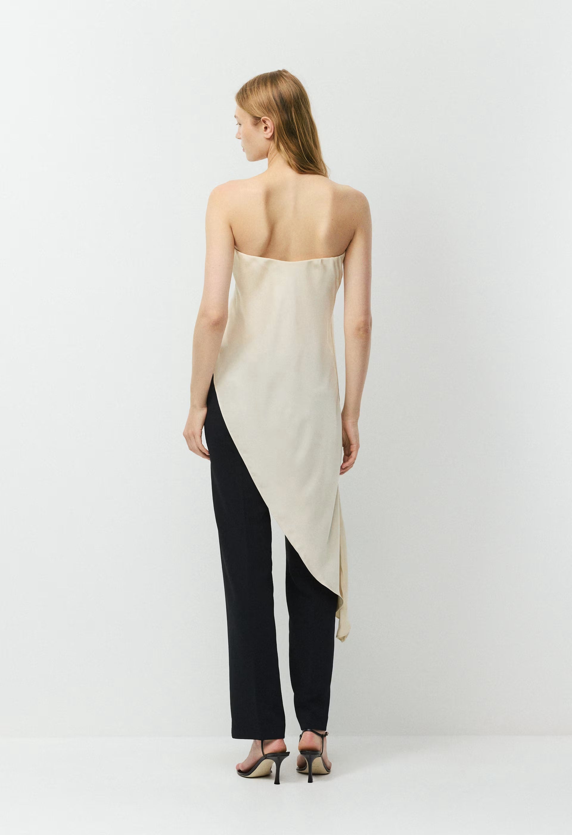 Redux Satin Top - SEASIDE CREAM