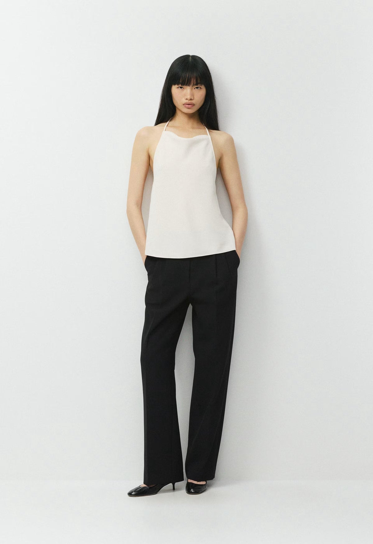 Honours Halter Top - Crepette™ - LIGHT BIRCH