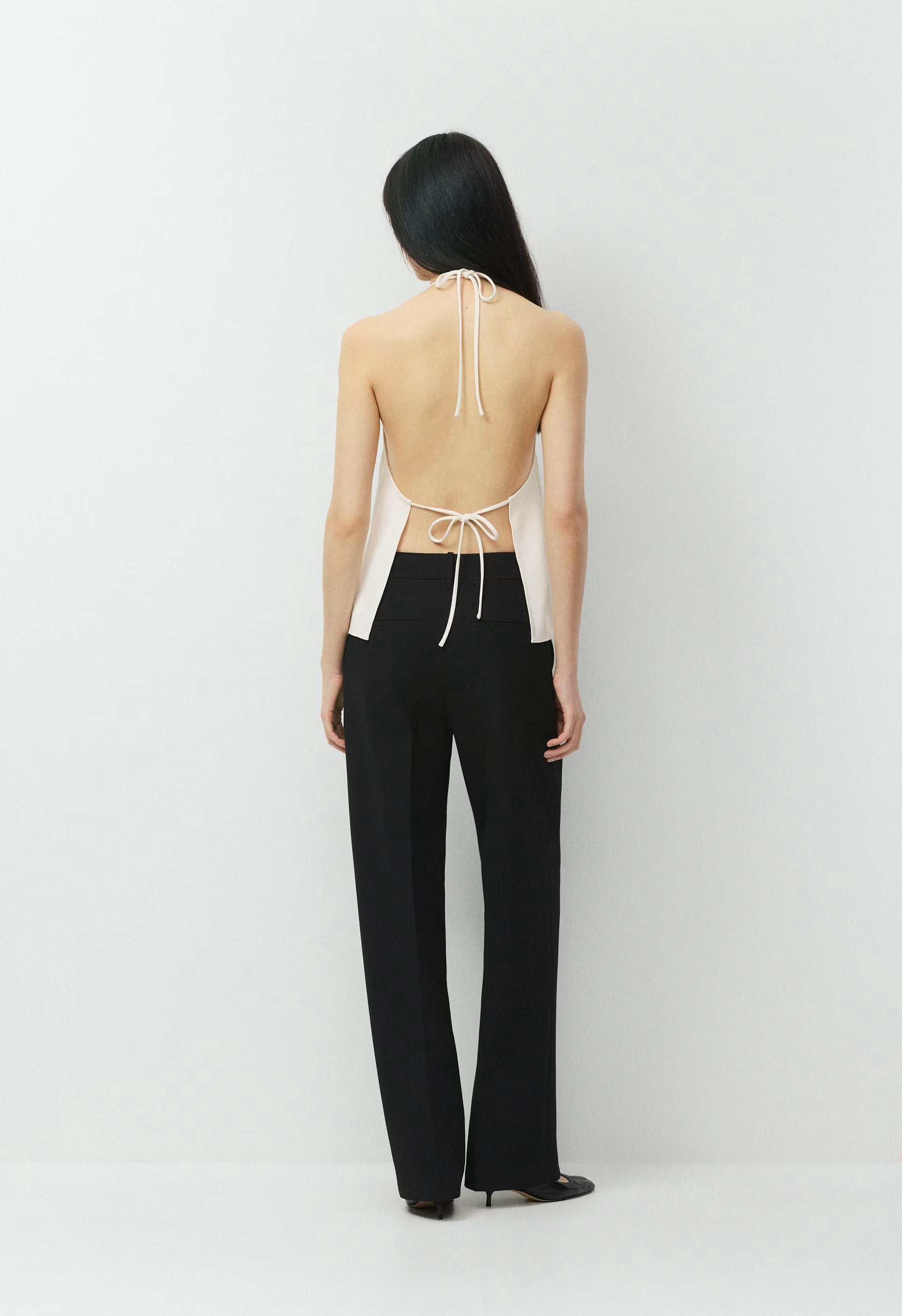 Honours Halter Top - Crepette™ - LIGHT BIRCH