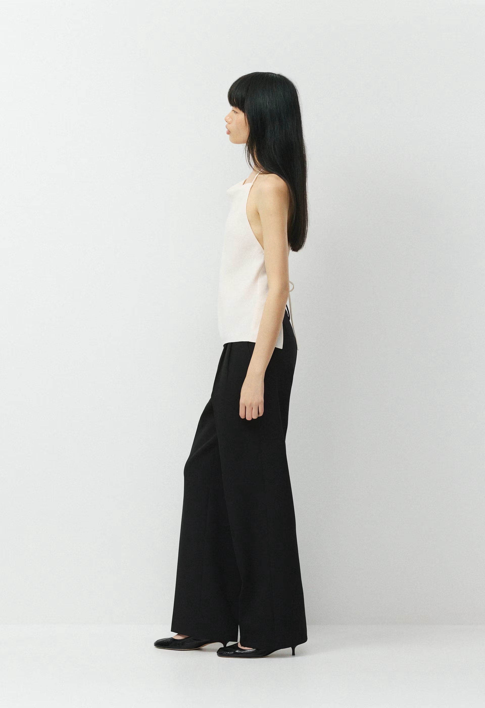 Honours Halter Top - Crepette™ - LIGHT BIRCH