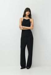 Honours Halter Top - Crepette™ - BLACK