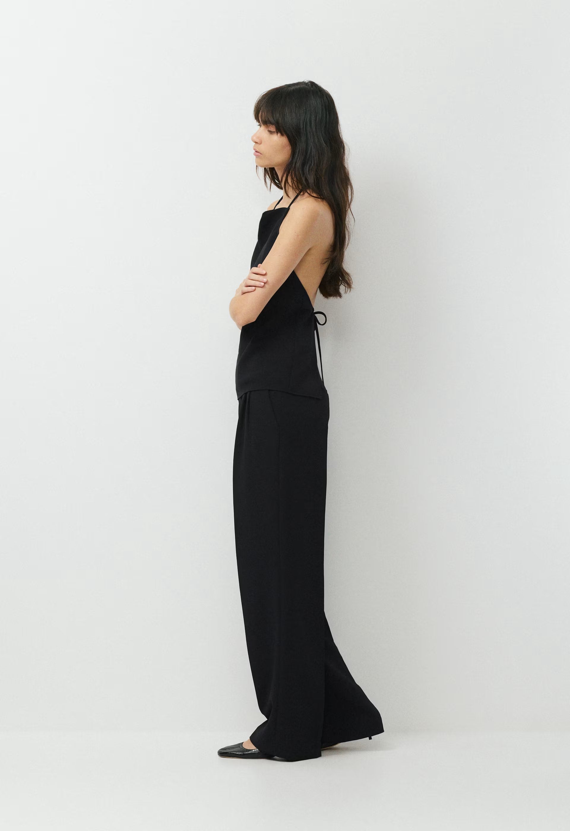 Honours Halter Top - Crepette™ - BLACK