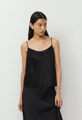 Median Silk Camisole - BLACK