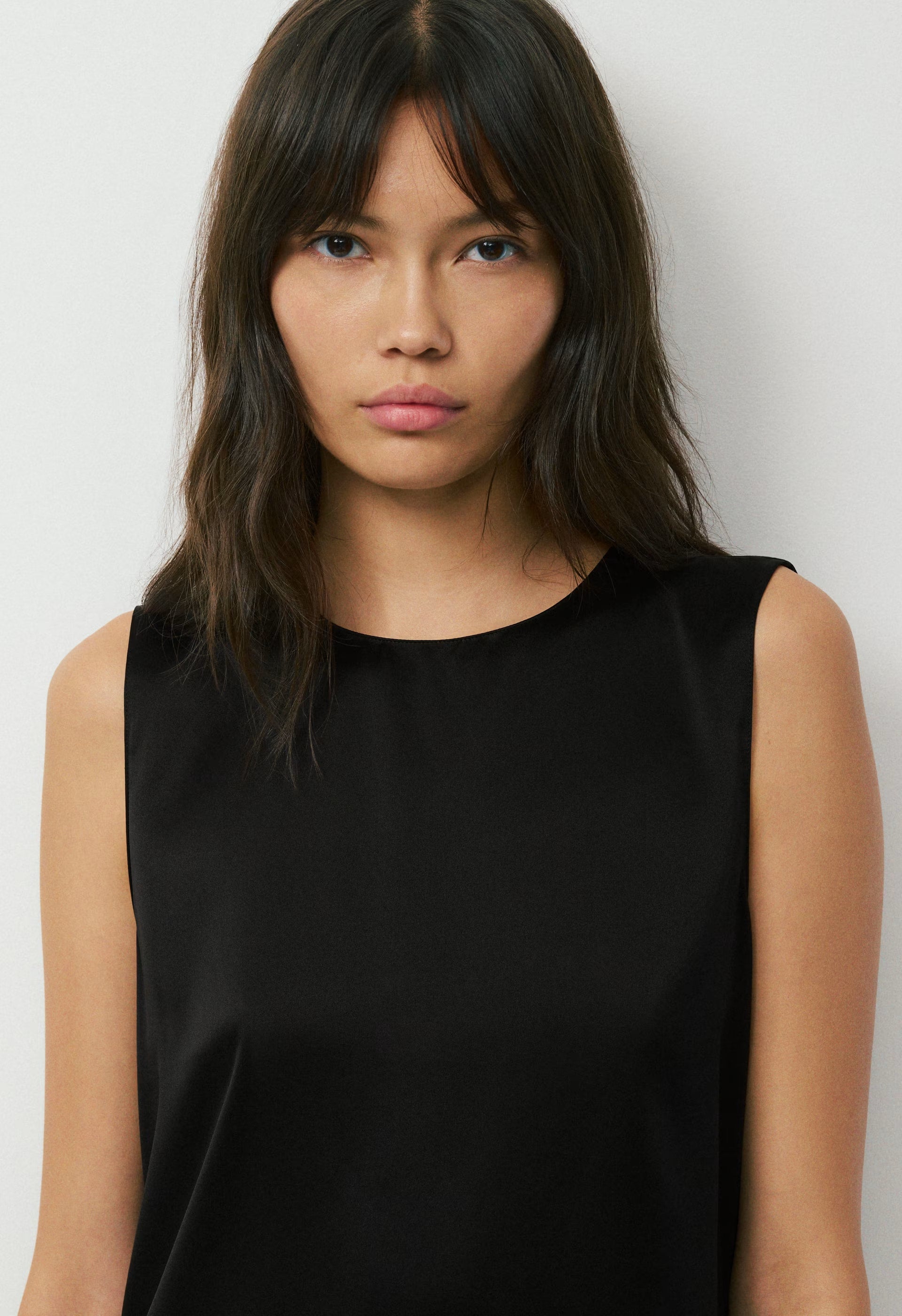 Borough Silk Top - BLACK