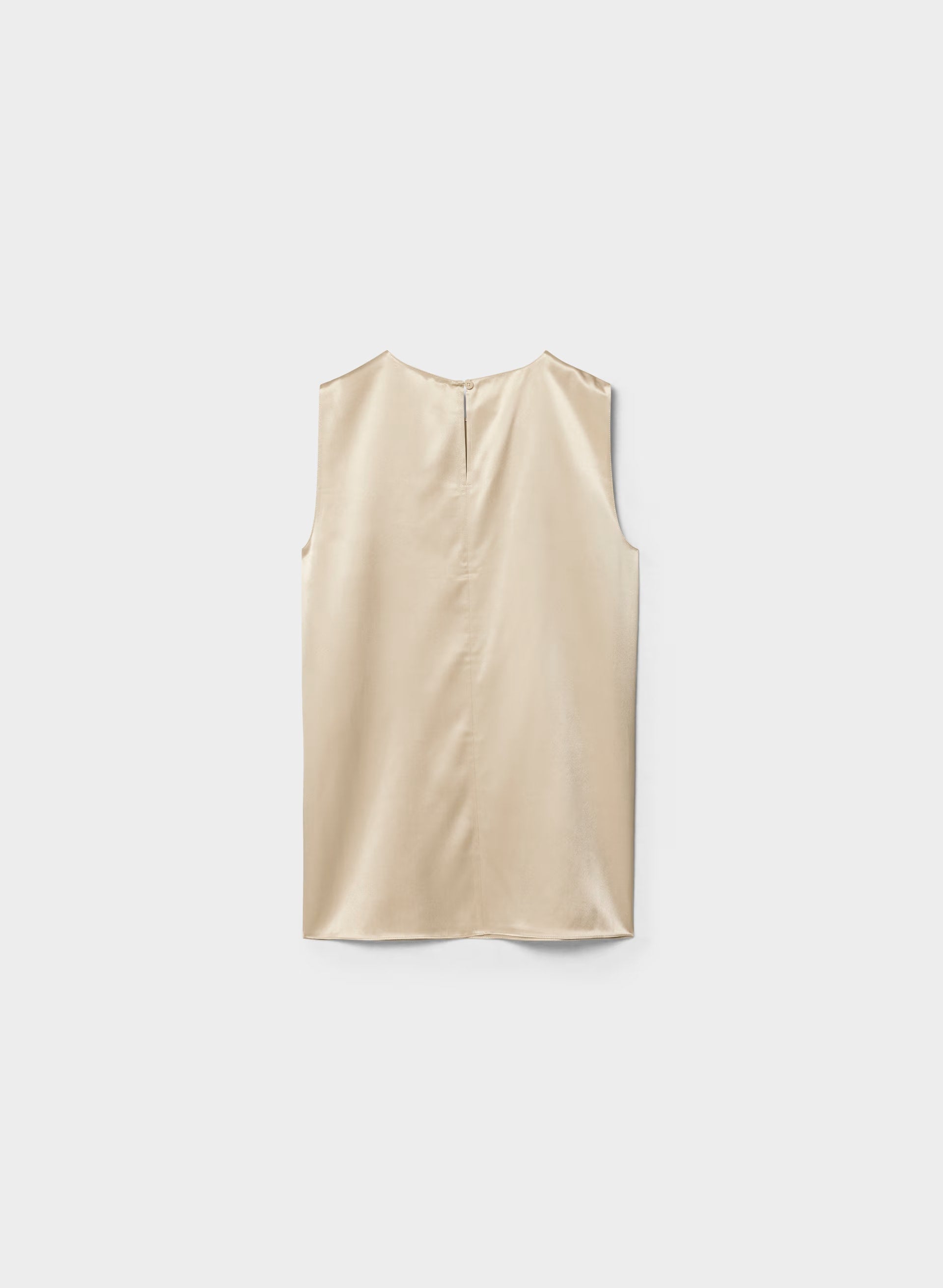 Borough Silk Top - MARCONA BEIGE