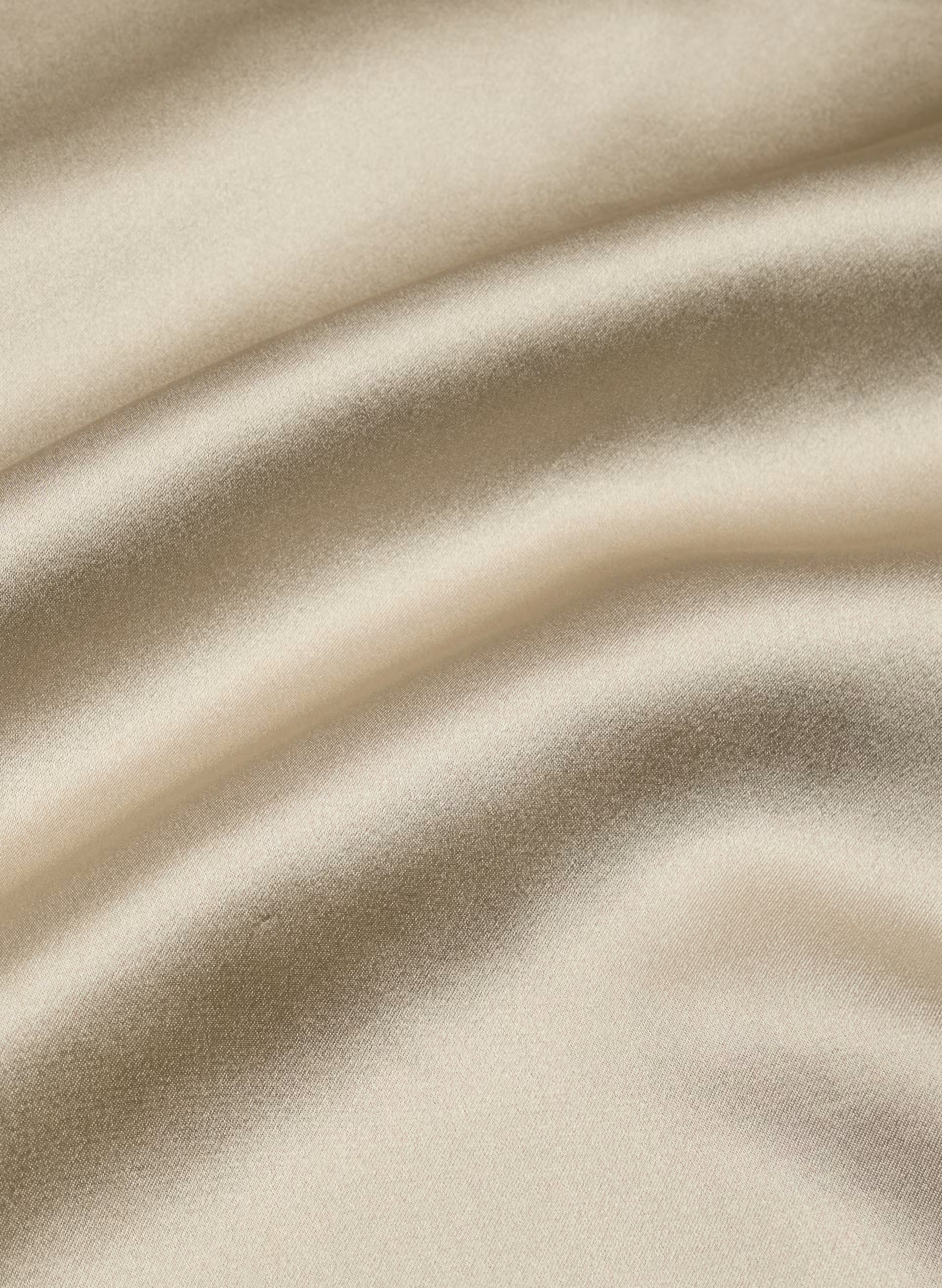 Borough Silk Top - MARCONA BEIGE